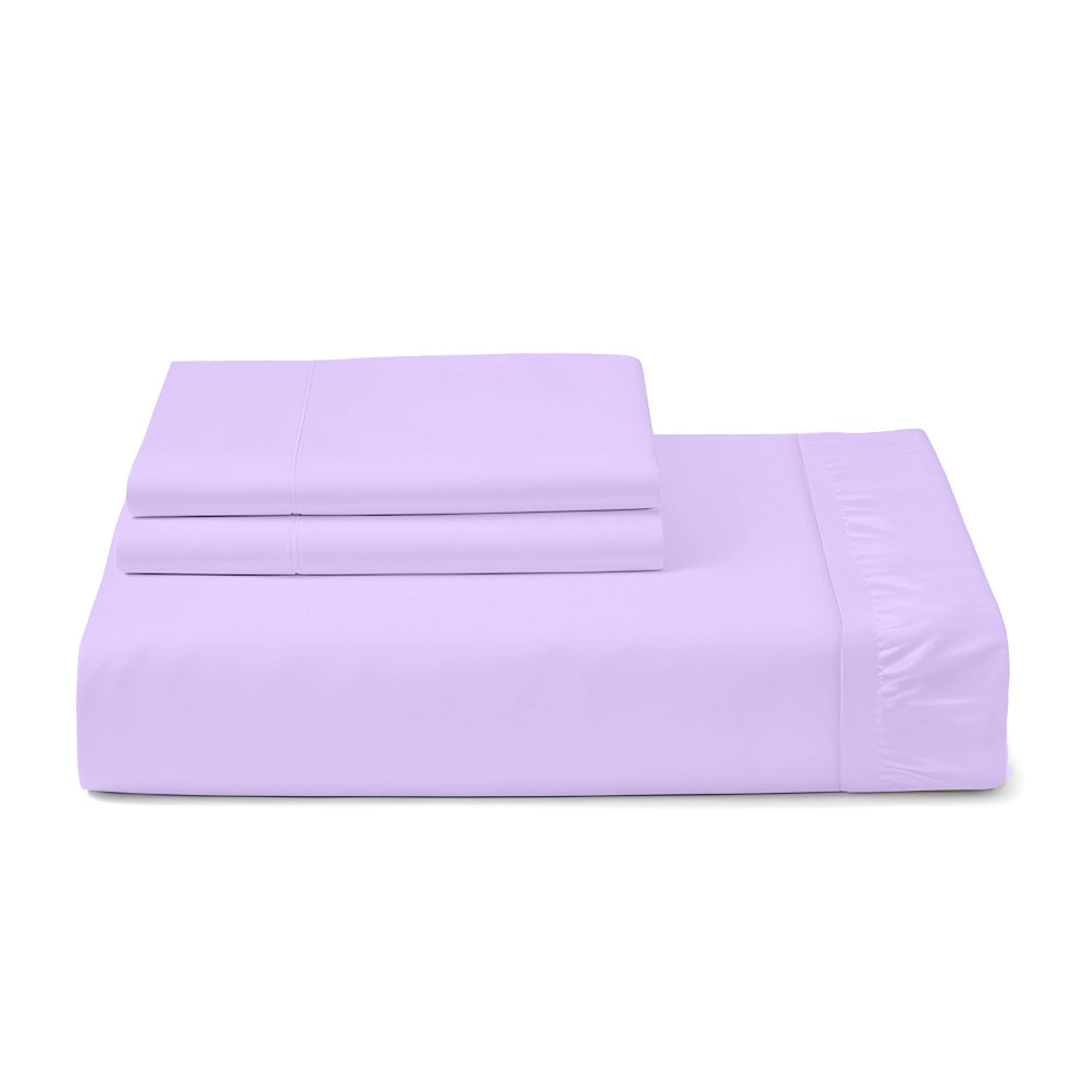 Cotton Home 3-piece Super Soft Fitted Sheet Set Light Purple