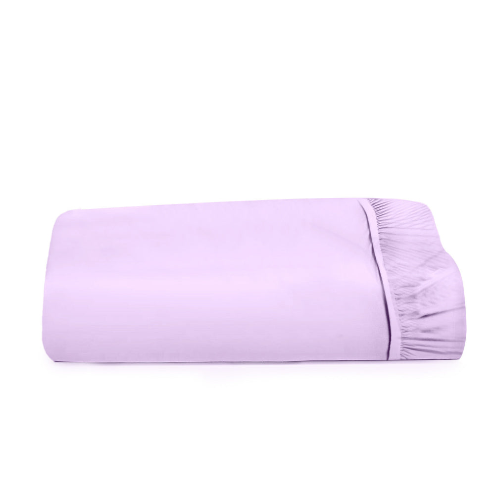 Cotton Home 1-piece Fitted Sheet Super Soft Light Purple