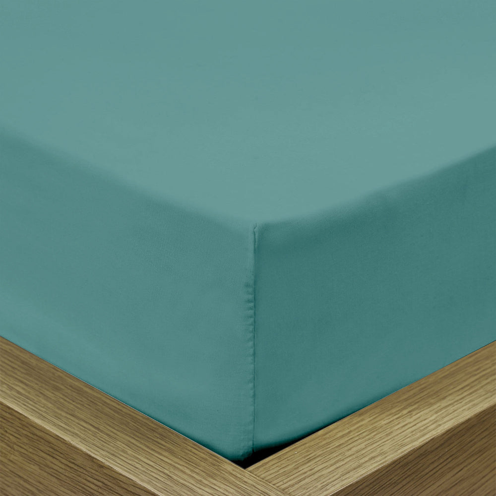 Cotton Home 1-piece Fitted Sheet Super Soft Teal