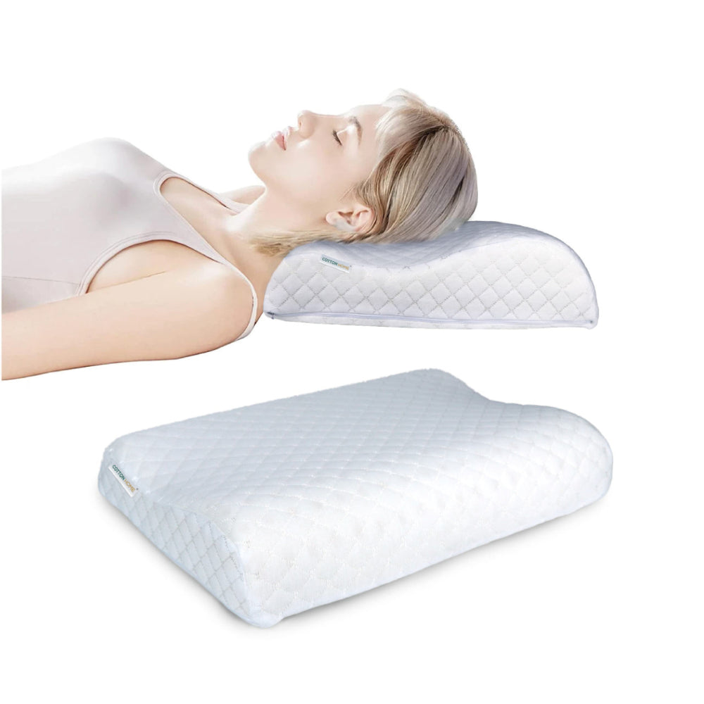 Cotton Home Classic Breatheasy Memory Foam Pillow Anti-stress Fabric White