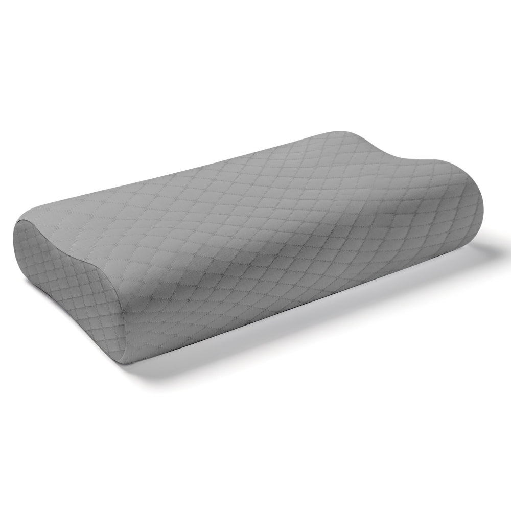 Cotton Home Smooth Memory Foam Pillow Anti-stress Fabric Grey