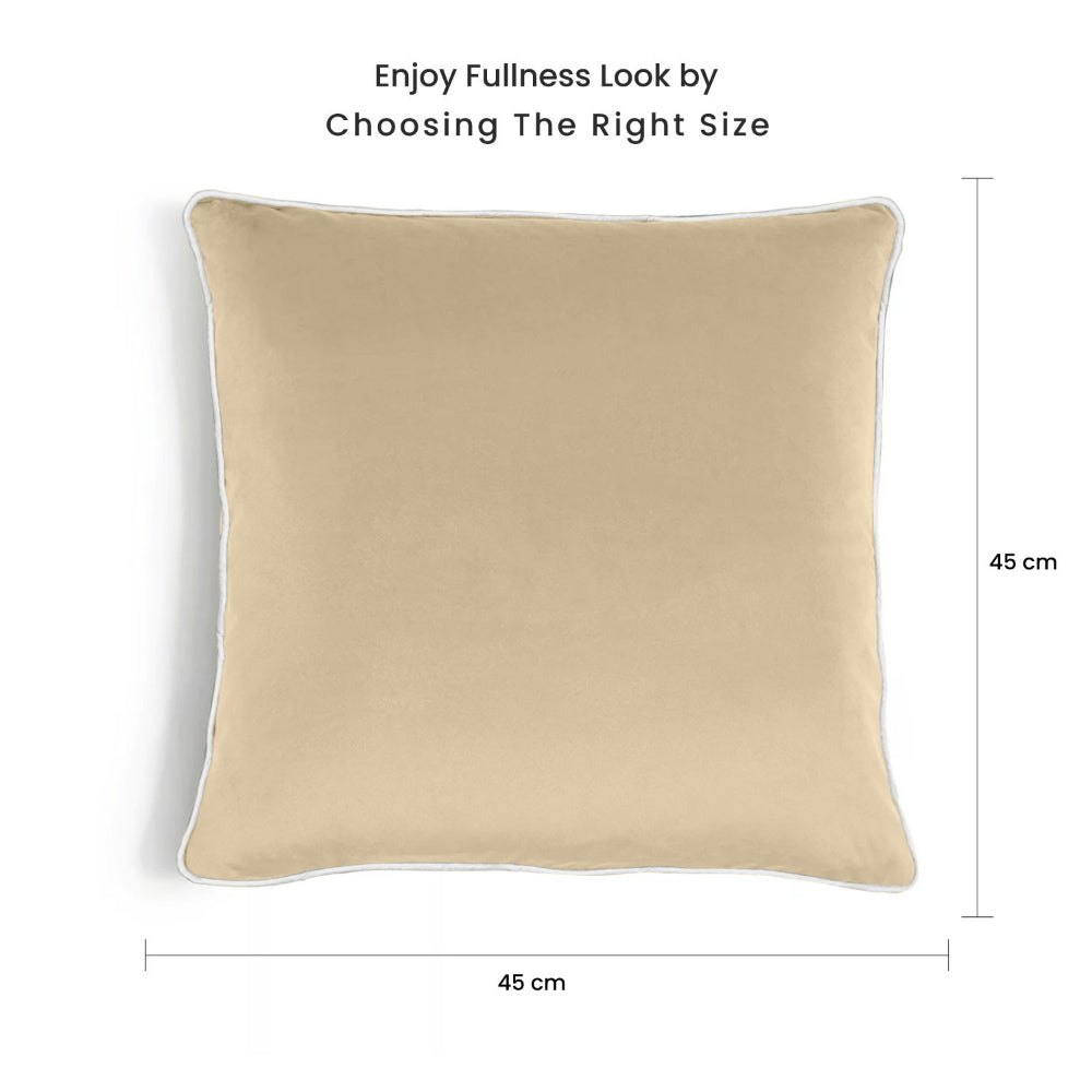 Cotton Home Velvet Cushion 45x45cm Pack of 2