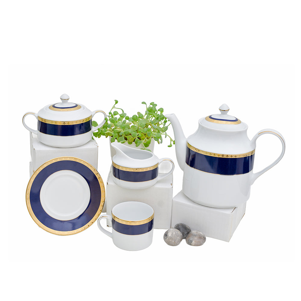 Dankotuwa 59-pc Dinner Set with Blue Gold City in Turkey