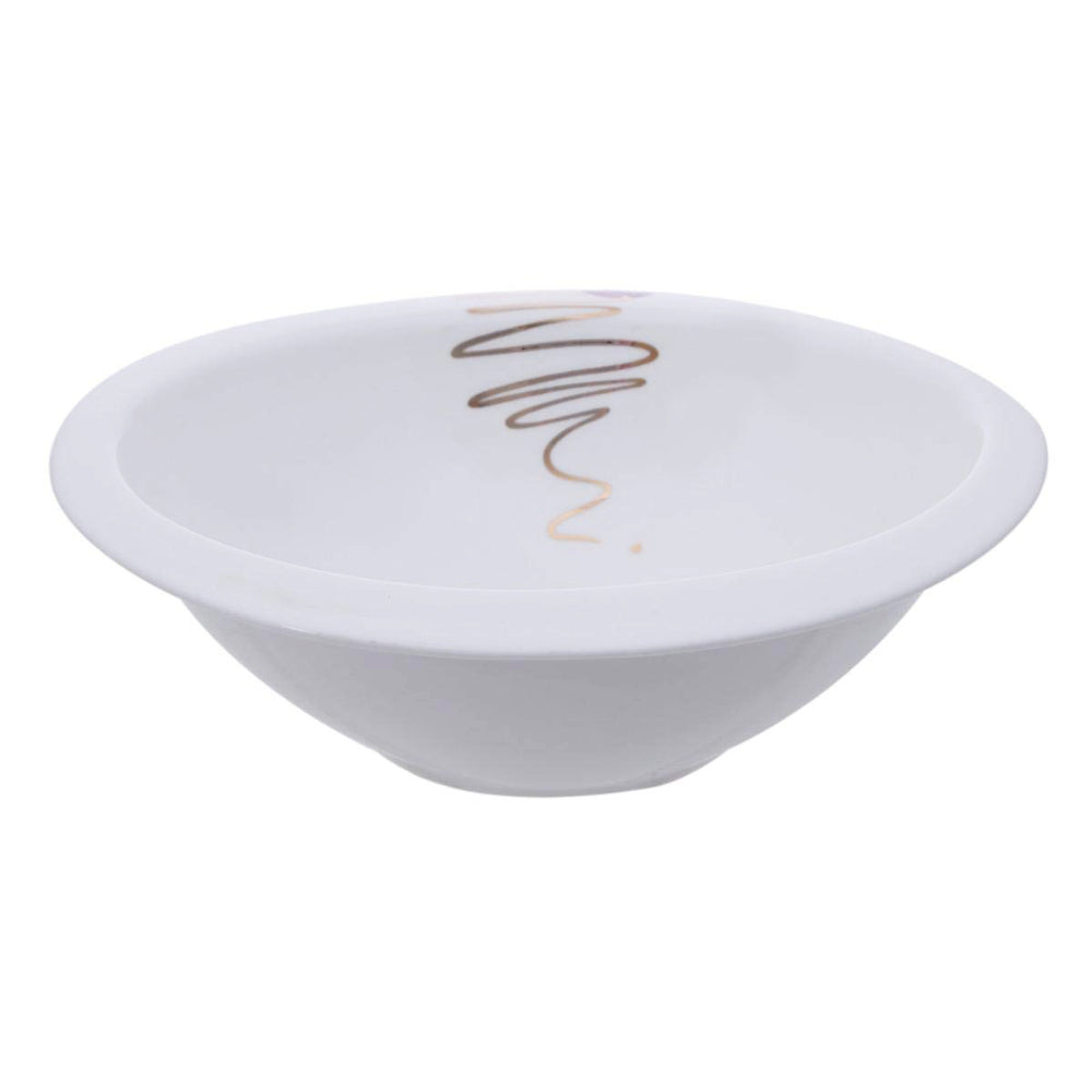 Shallow Porcelain Bowl - 10-Inch Serving Bowl, Elegant White Dinnerware