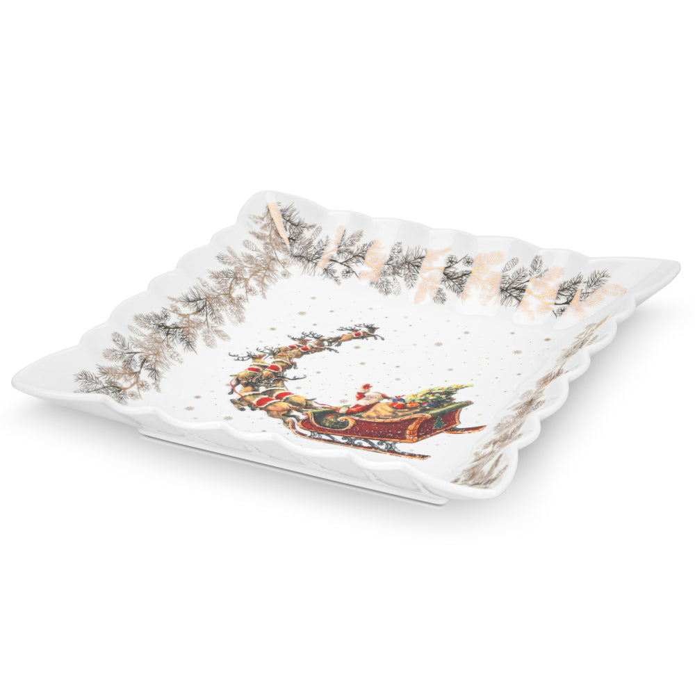 Fissman Square Shape Serving Dish 22.5cm, Porcelain