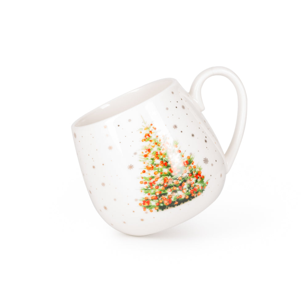 Fissman 2-Piece Mug 440ml Christmas New Bone China