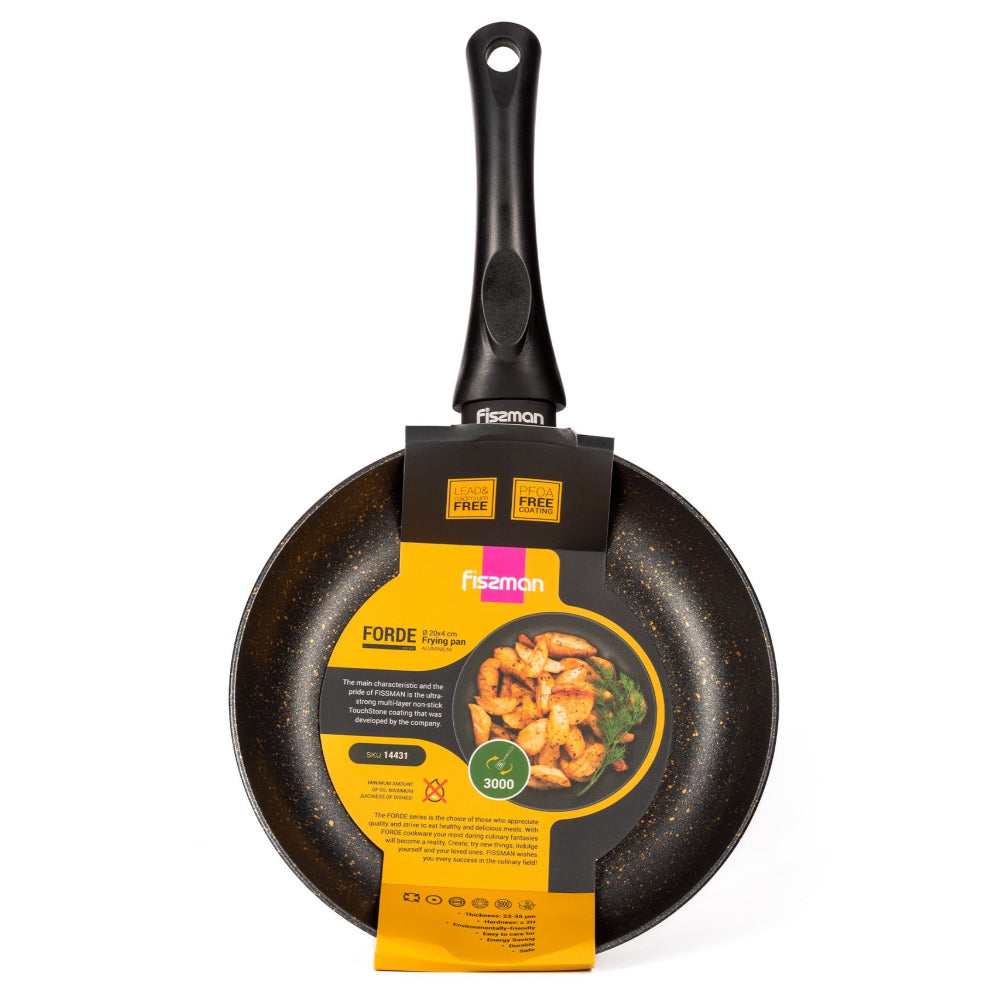 Fissman Fry Pan 20cm, Aluminum Touch Stone Non-Stick Coating Frying Pan Fiore Series, Induction Bottom