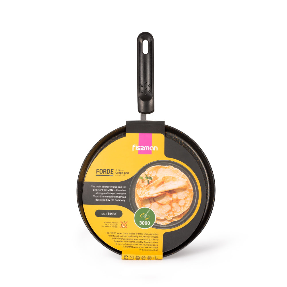 Fissman Crepe Pan Non Stick 16cm, Aluminum Crepe Pan Forde Series, Induction Bottom