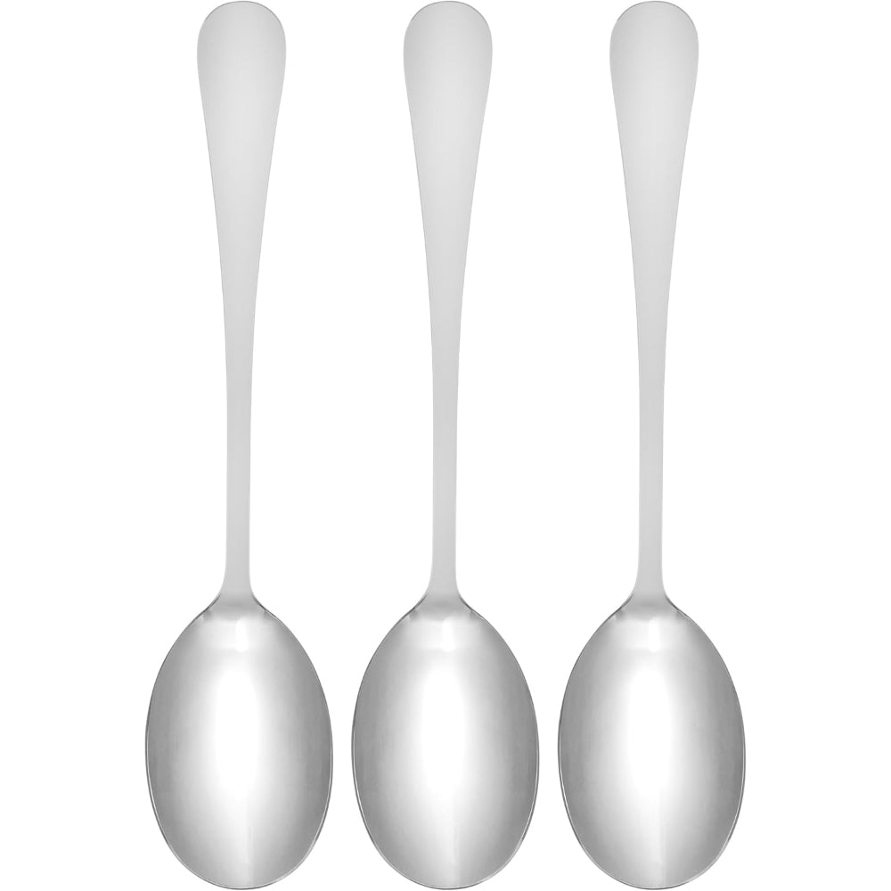 Fissman 3-Piece Serving Spoon 21cm Cutlery Set Stainless Steel, Flavia Series