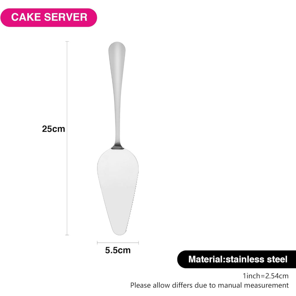 Fissman 3-Piece Cake Server 25cm, Cutlery Set Stainless Steel, Flavia Series