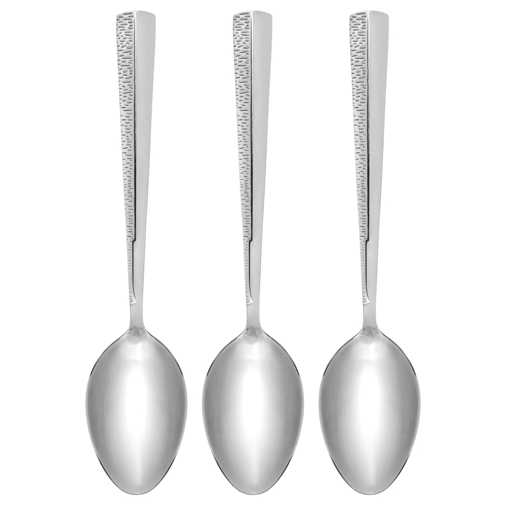 Fissman 3-Piece Dinner Spoon 20cm, Stainless Steel Cutlery Set Flor Series