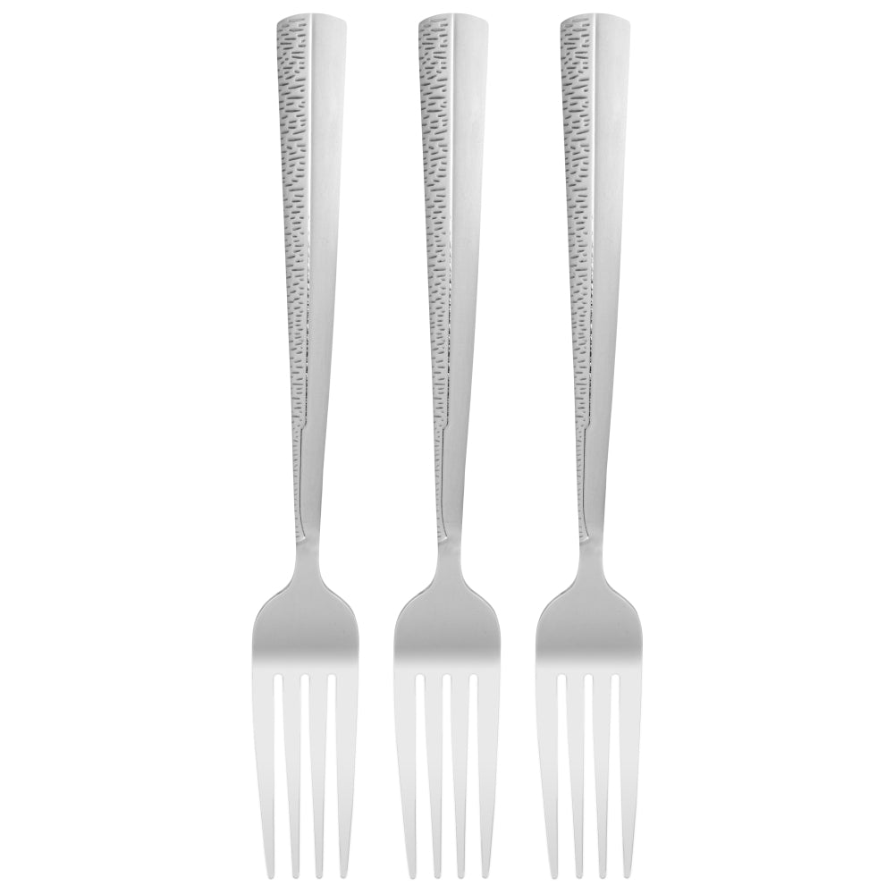 Fissman 3-Piece Dinner Fork 20cm, Stainless Steel Cutlery Set Flor Series