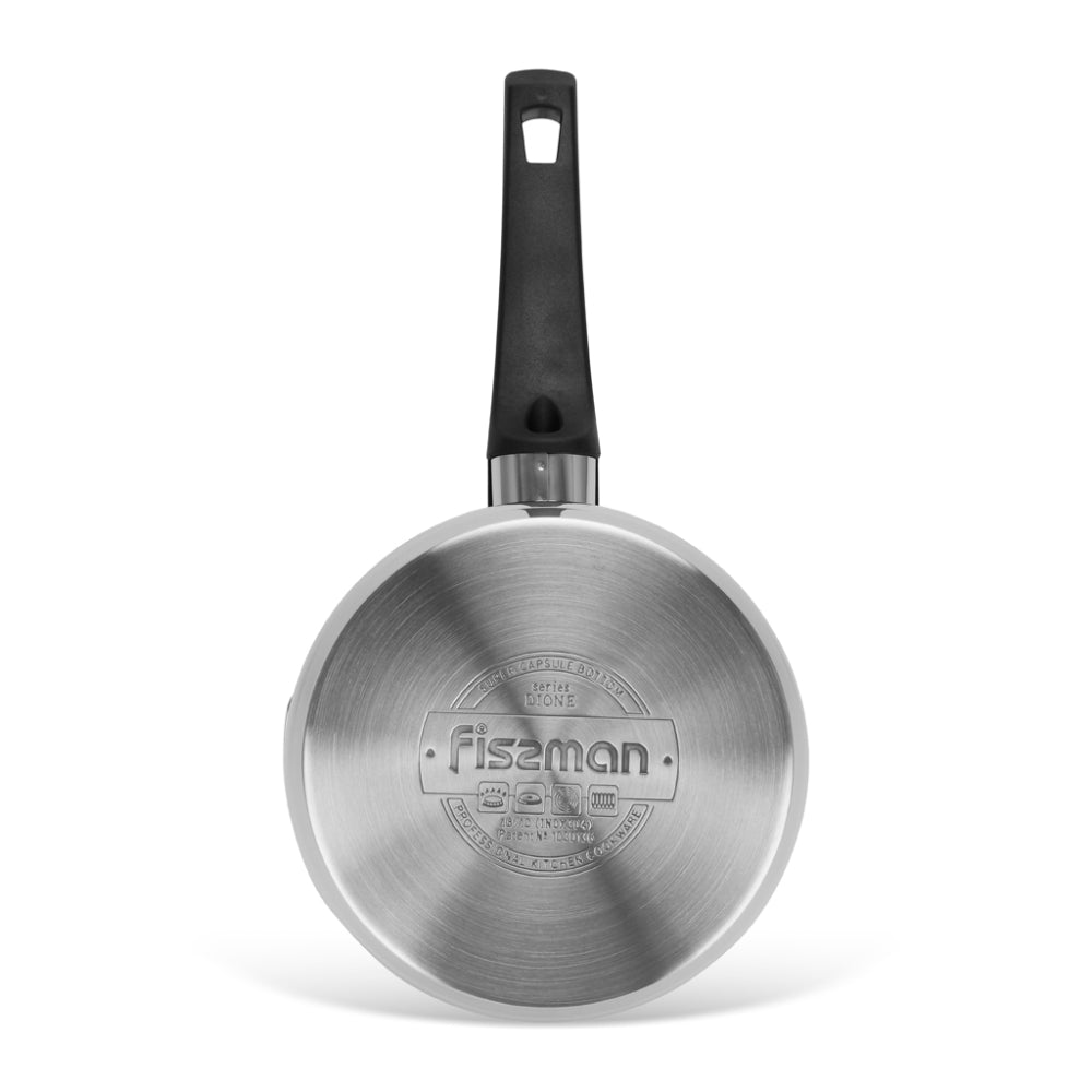 Fissman Sauce Pan Dione 16cm/1.5 LTR Without Lid Stainless Steel