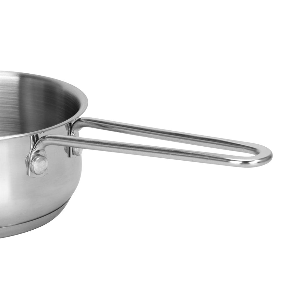 Fissman Saucepan 600mL with Glass Lid, Gulliver Series with Induction Bottom