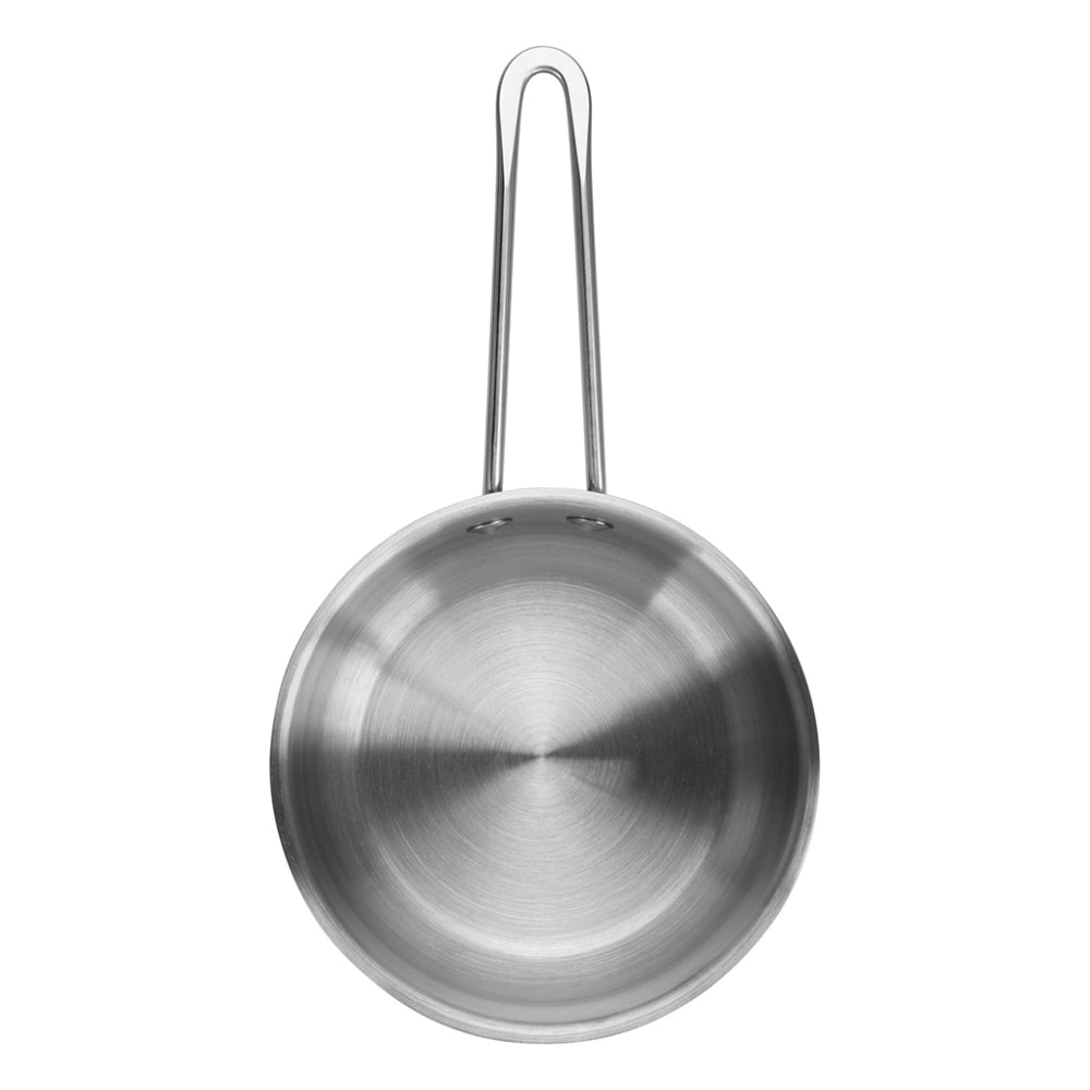 Fissman Saucepan with Glass Lid 1.1L, Stainless Steel Saucepan 14x7.5cm Gulliver Series