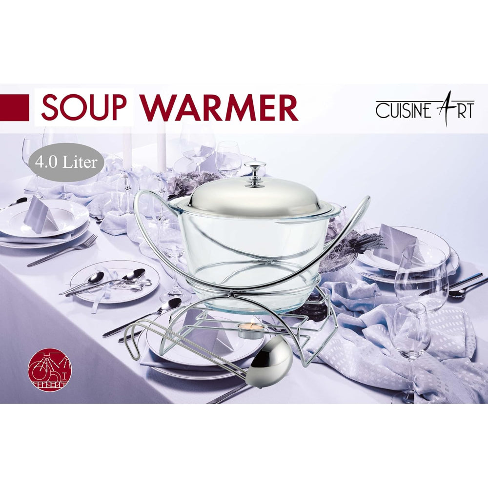 Cuisine Art Steel Warmer - 4.0-Liter Capacity - Elegant Food Warming Solution