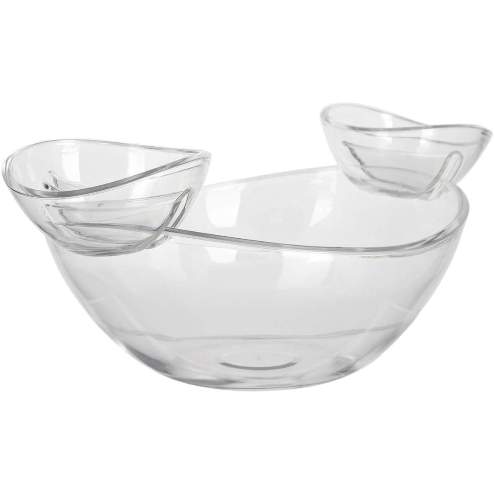 Cuisine Art Snack Bowls, Set of 3-Piece | Glass Bowls for Serving Snacks, Nuts, Dips, Appetizers, and More