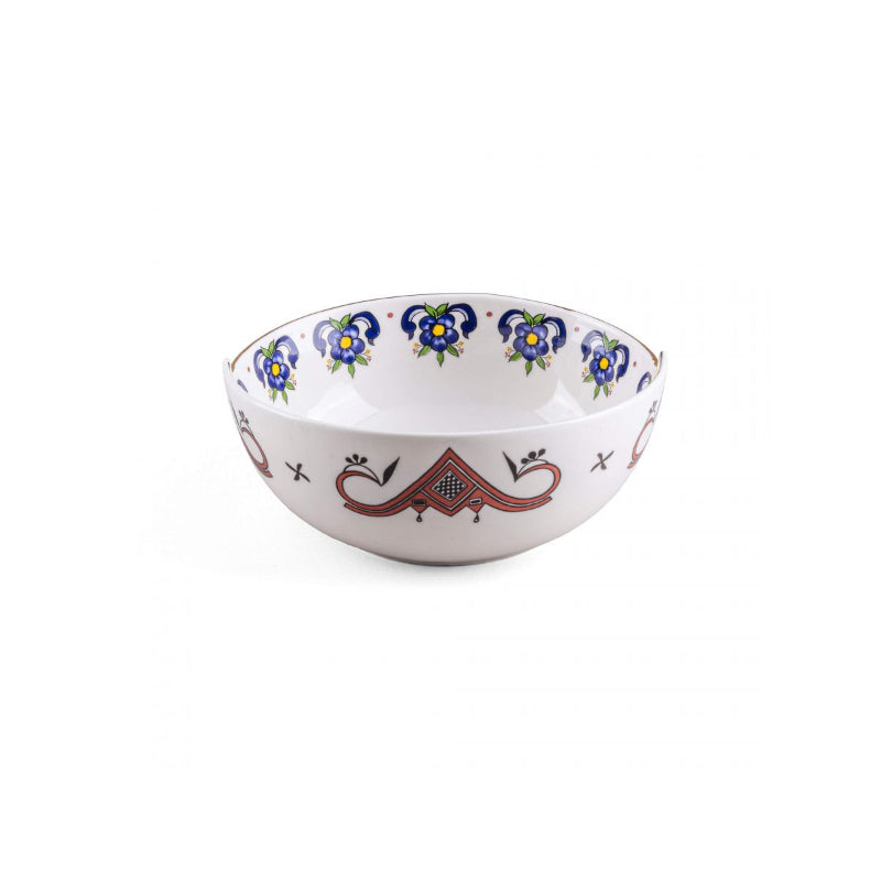 Seletti BOWL IN  PORCELAIN "HYBRID-TIWANAKU" ø Cm.16 h.6,5