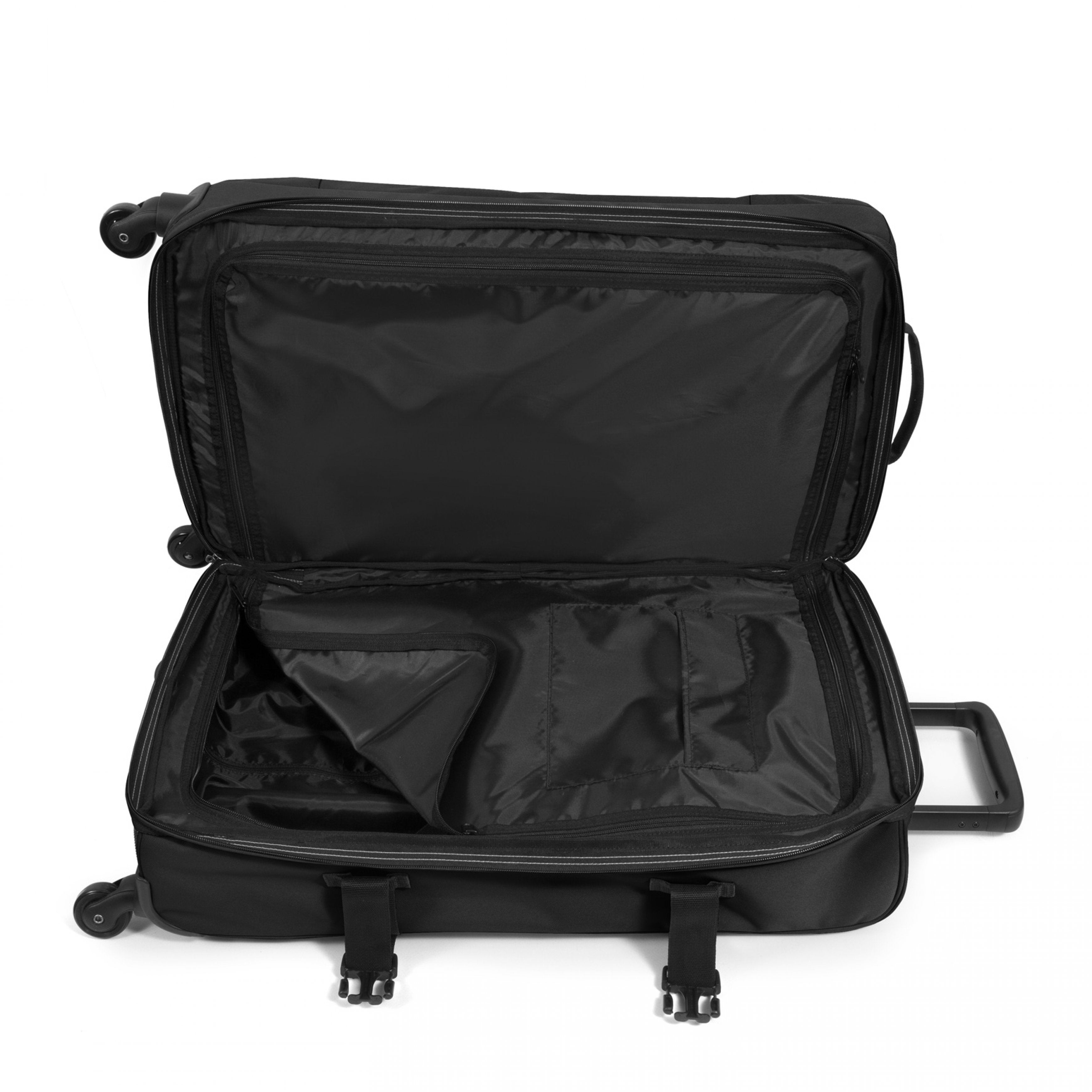 Eastpak Trans4 M Black Four-Wheeled Medium Soft Luggage - EK00081L0081