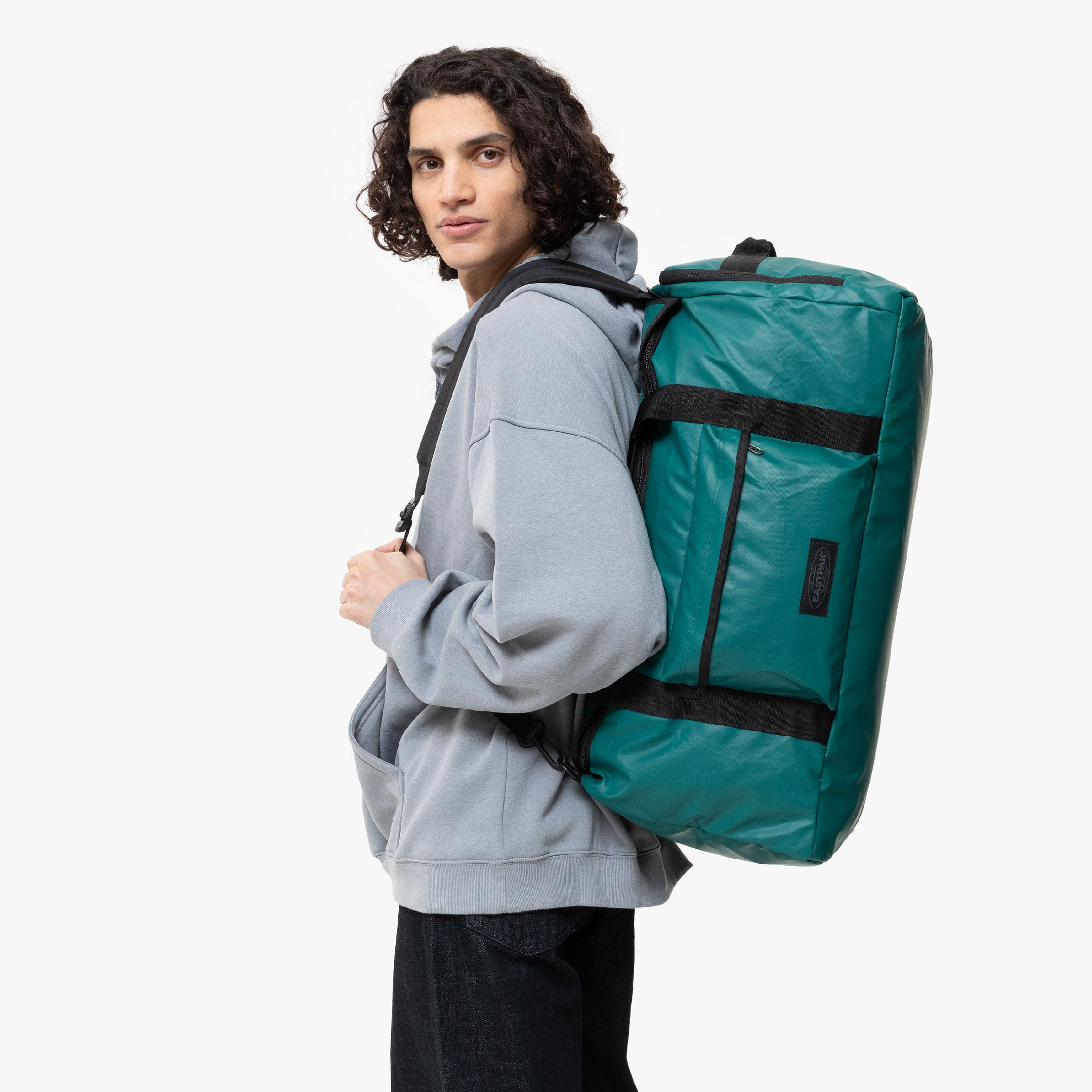 Eastpak Tarp Duffl'R M Tarp Petrol Medium Duffle Bag - EK0A5BHN3O71