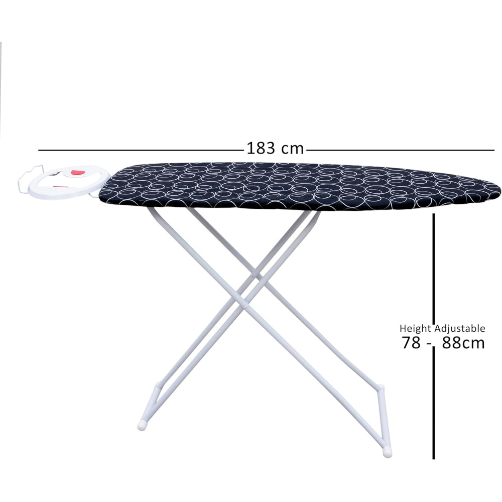 MODA Ironing Board - Smooth and comfortable ironing, Non-Slip Feet 107cm x 36cm