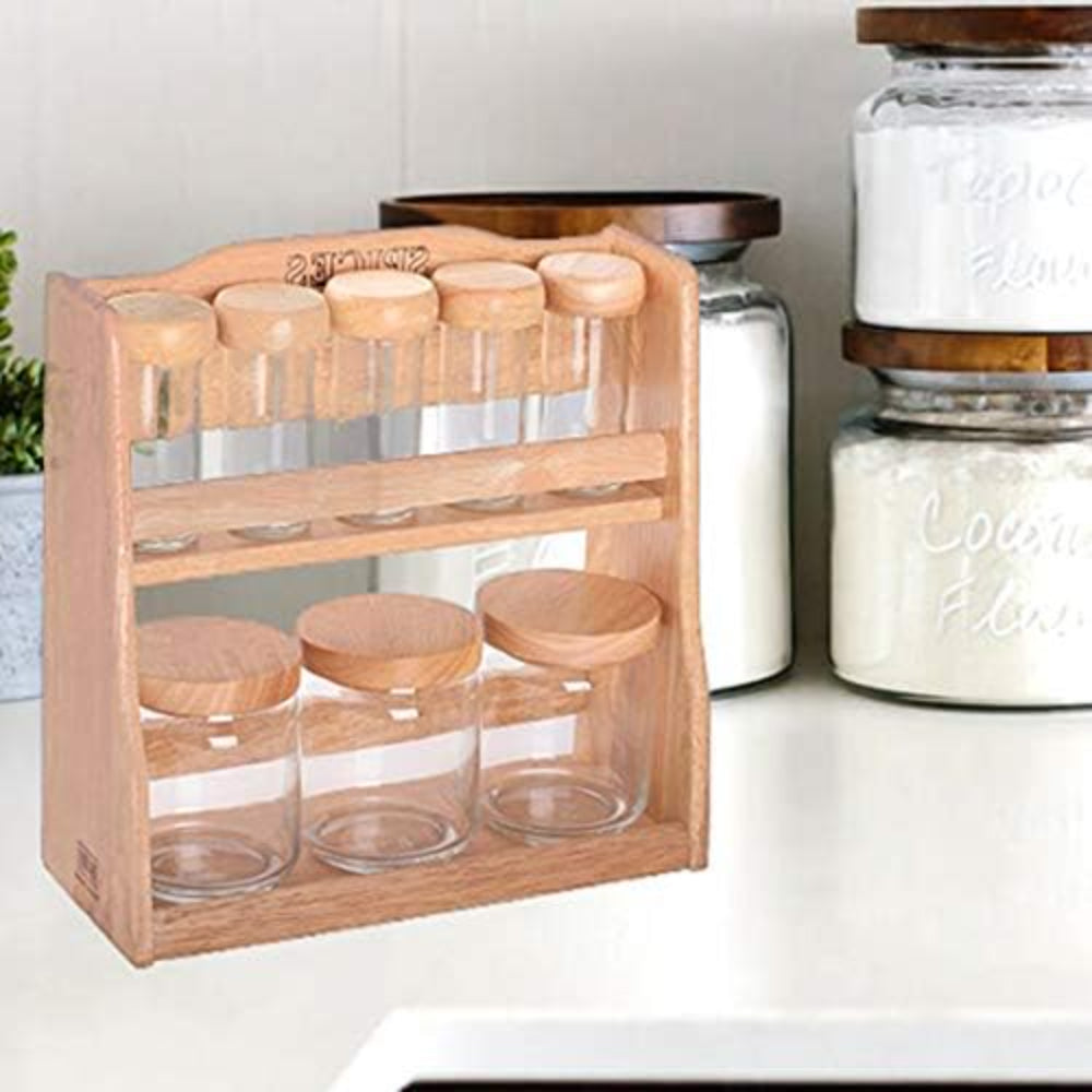 Billi Spice Rack 5 Bottles W/Canister 3pcs Set