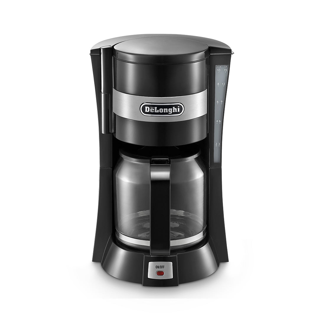 De'Longhi Filter Coffee Machine, 1.25 Liters, Auto shut off and Anti-Drip system, ICM15210.1 - Black