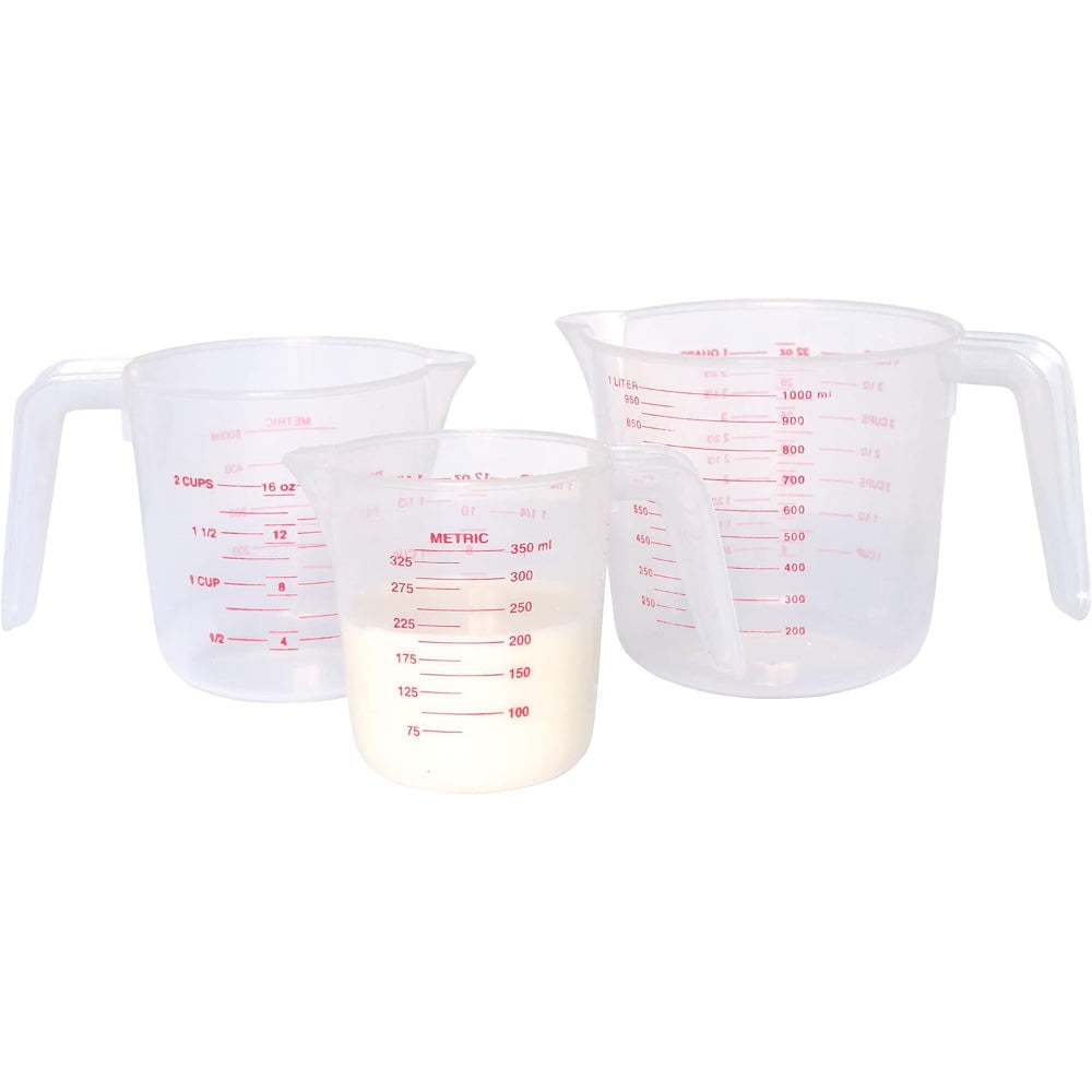 KC MEASURING JUG SET OF 3 PLASTIC