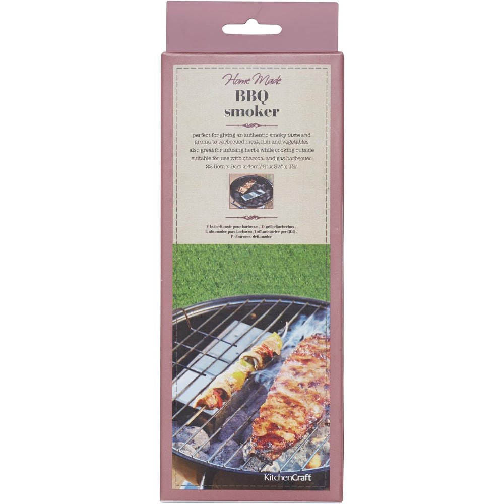 Hm Wood Chip Smoker Box 22Cm S/Steel