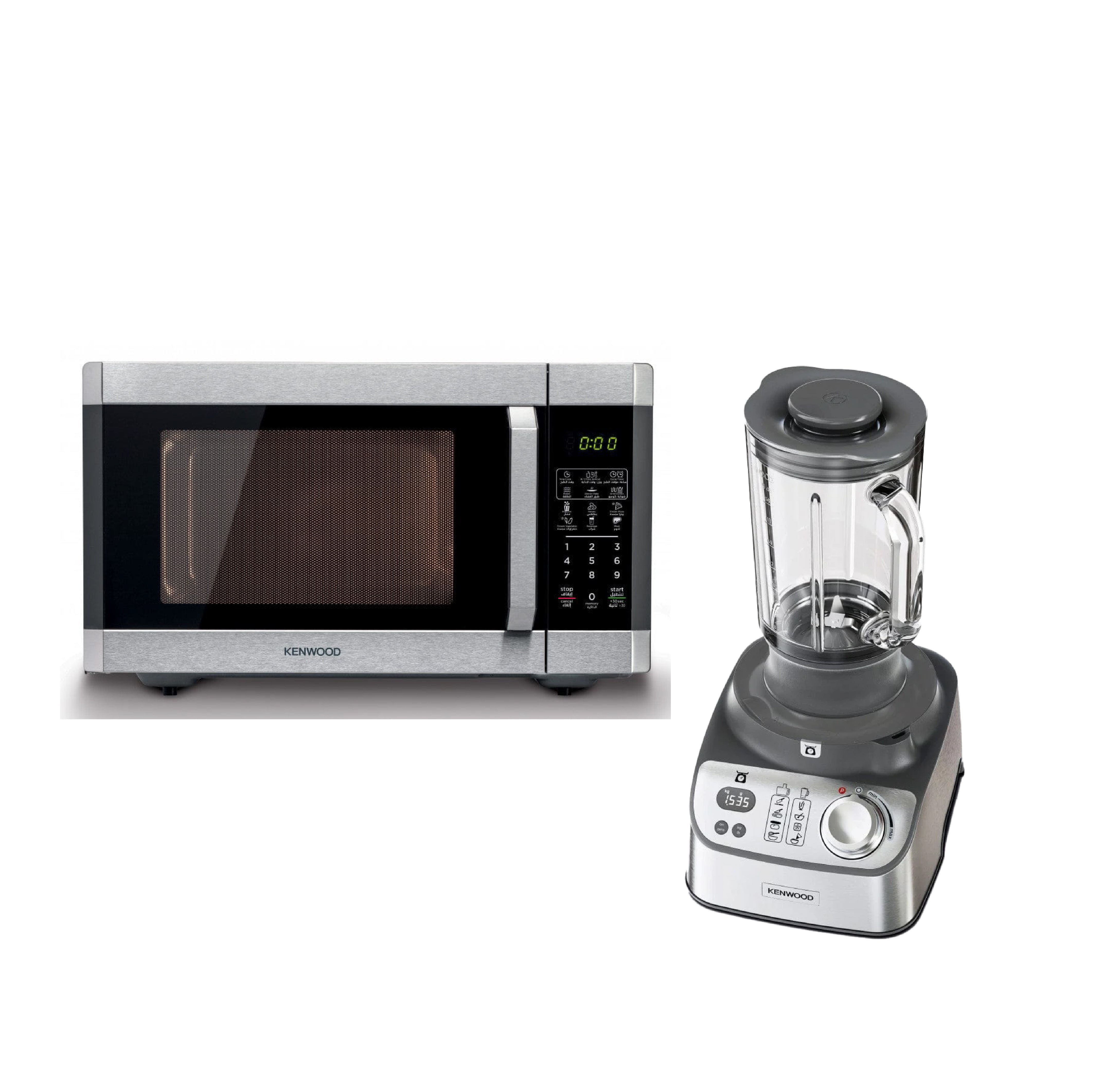 KENWOOD FOOD PROCESSOR FDM71.980SS+MICROWAVE MWM42.000BK