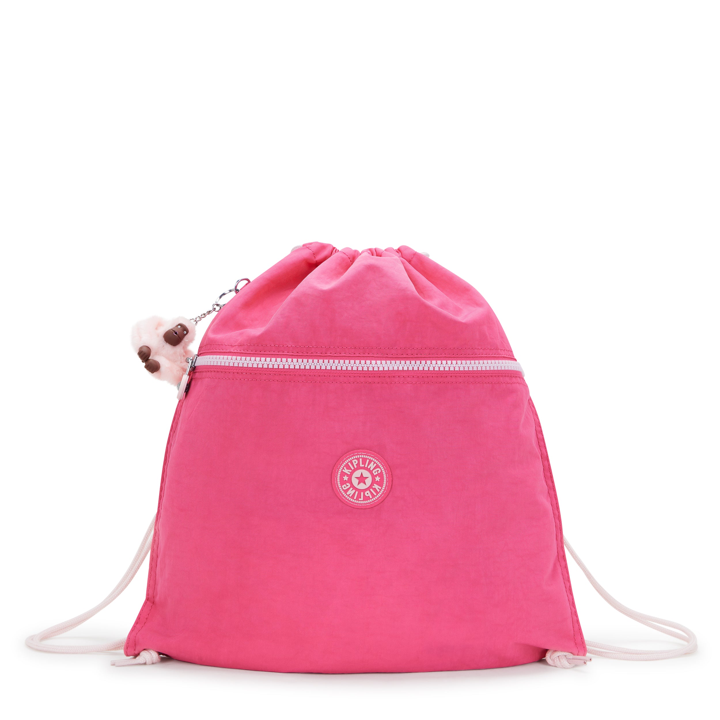 KIPLING-Supertaboo-Medium backpack (with drawstring)-Happy Pink C-09487-BZ8