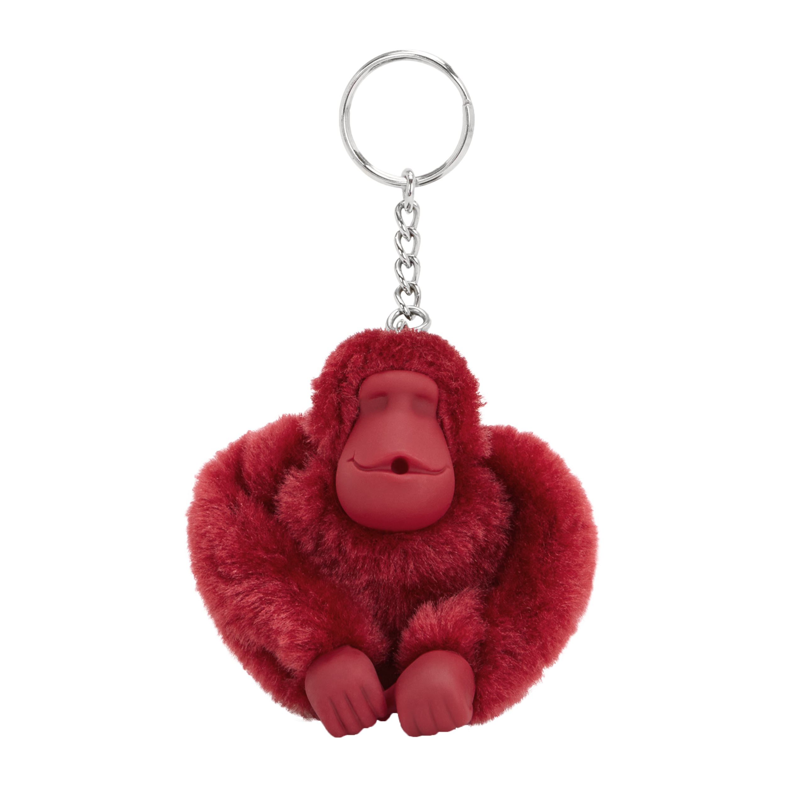 Kipling Monkeyclip M Funky Red Pack of 10 Medium Monkey Keyhangers K1647-94S