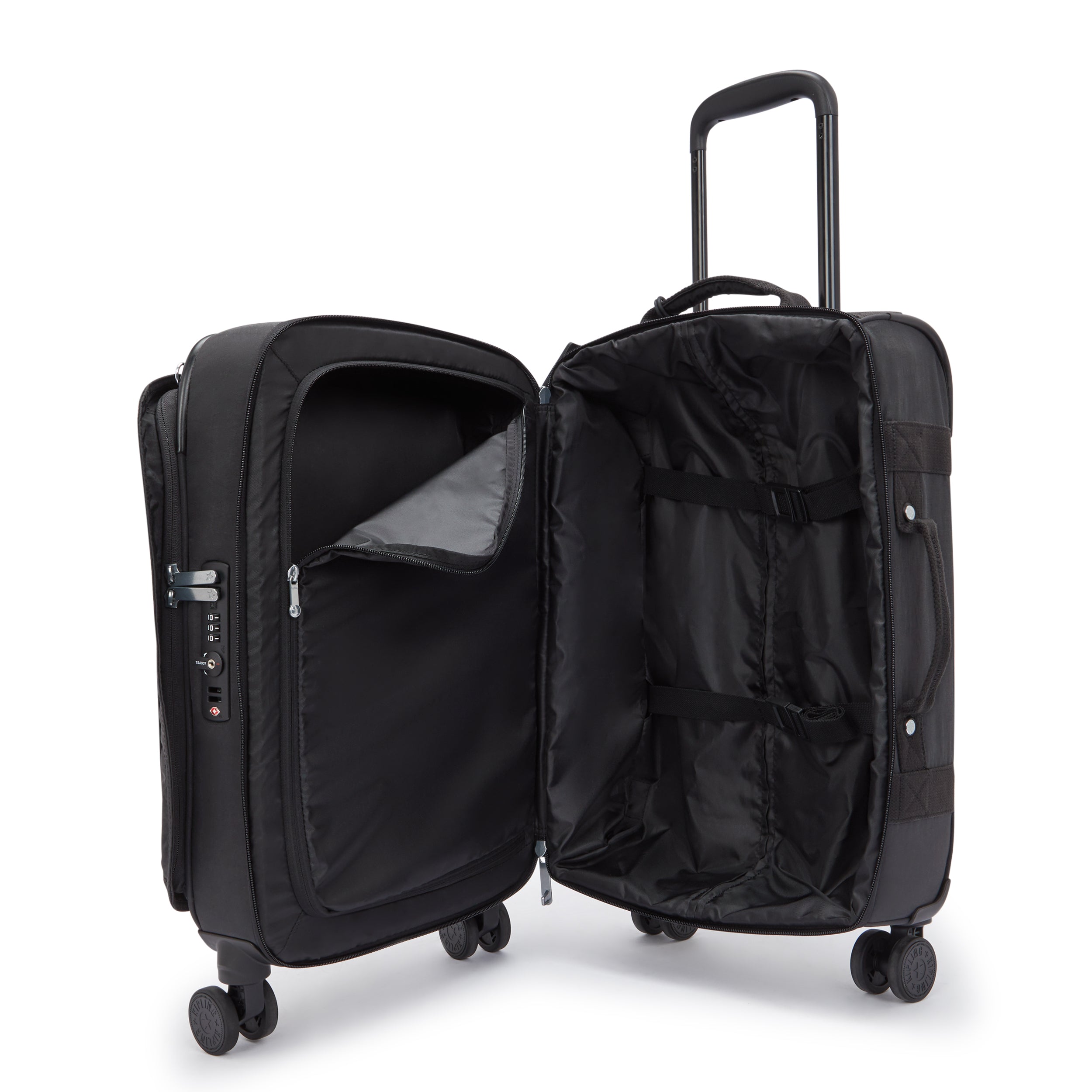 Kipling Spontaneous S Black Noir Small Cabin Wheeled Luggage C2I5508-P39