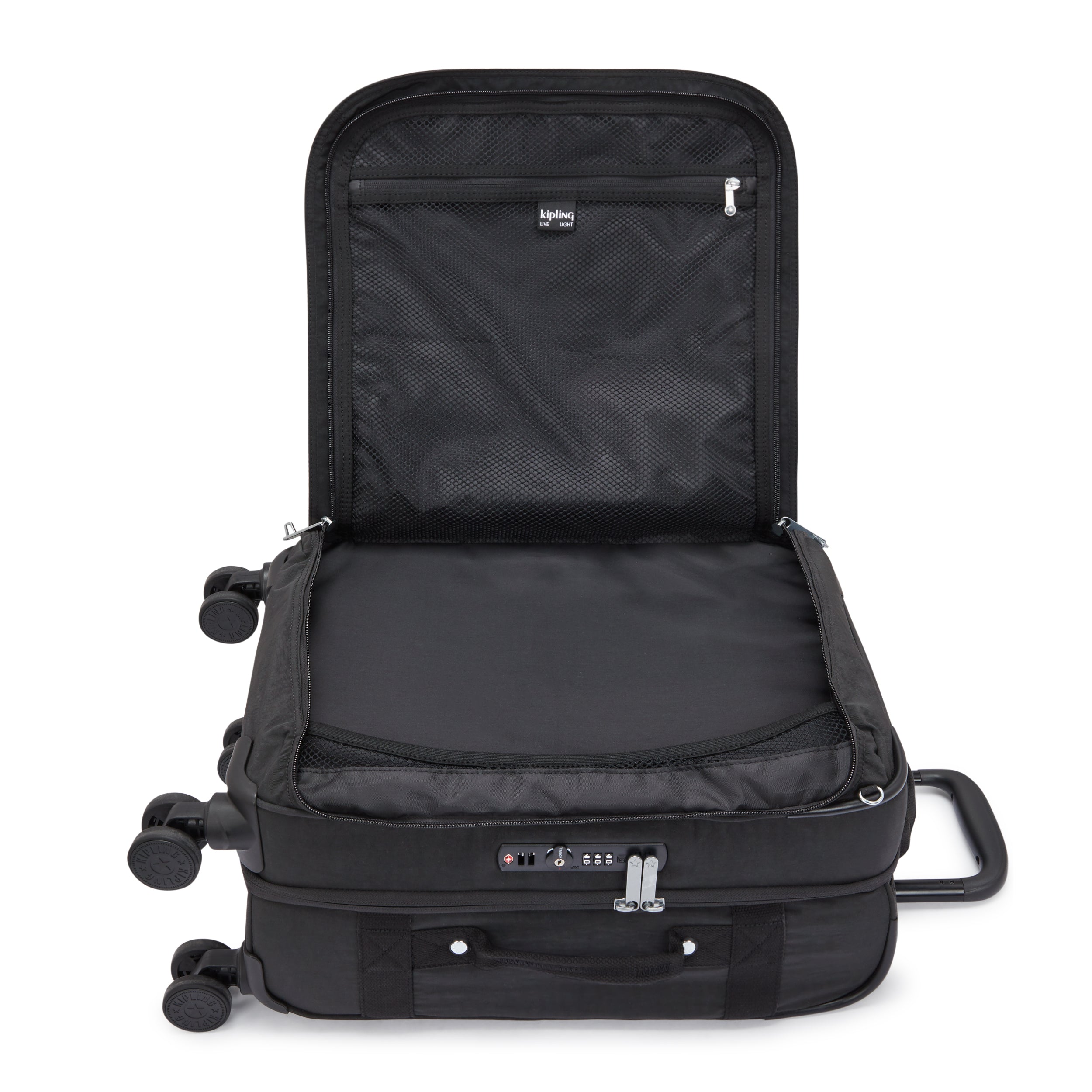 Kipling Spontaneous S Black Noir Small Cabin Wheeled Luggage C2I5508-P39