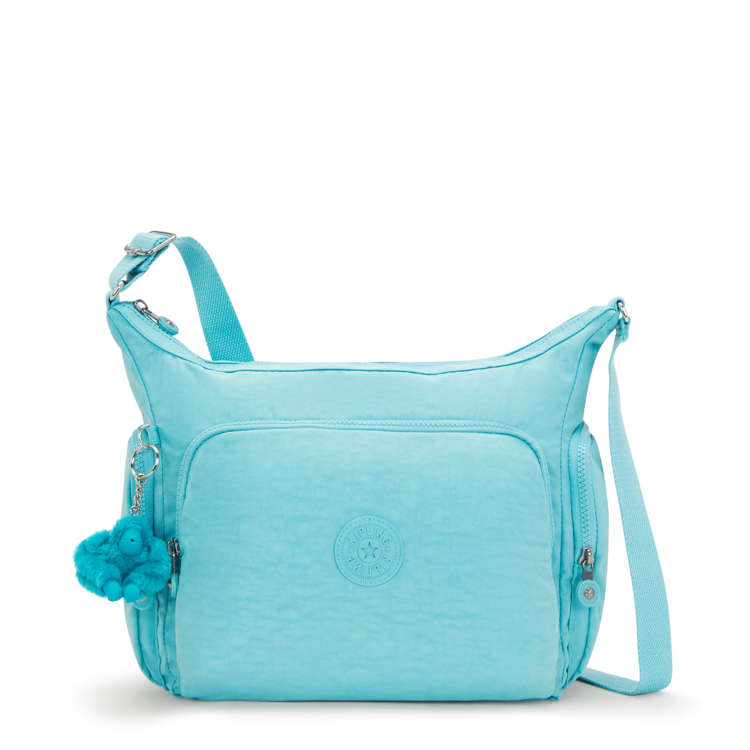 KIPLING-Gabb-Large Crossbody Bag with Adjustable Straps-Deepest Aqua-I5740-T6E