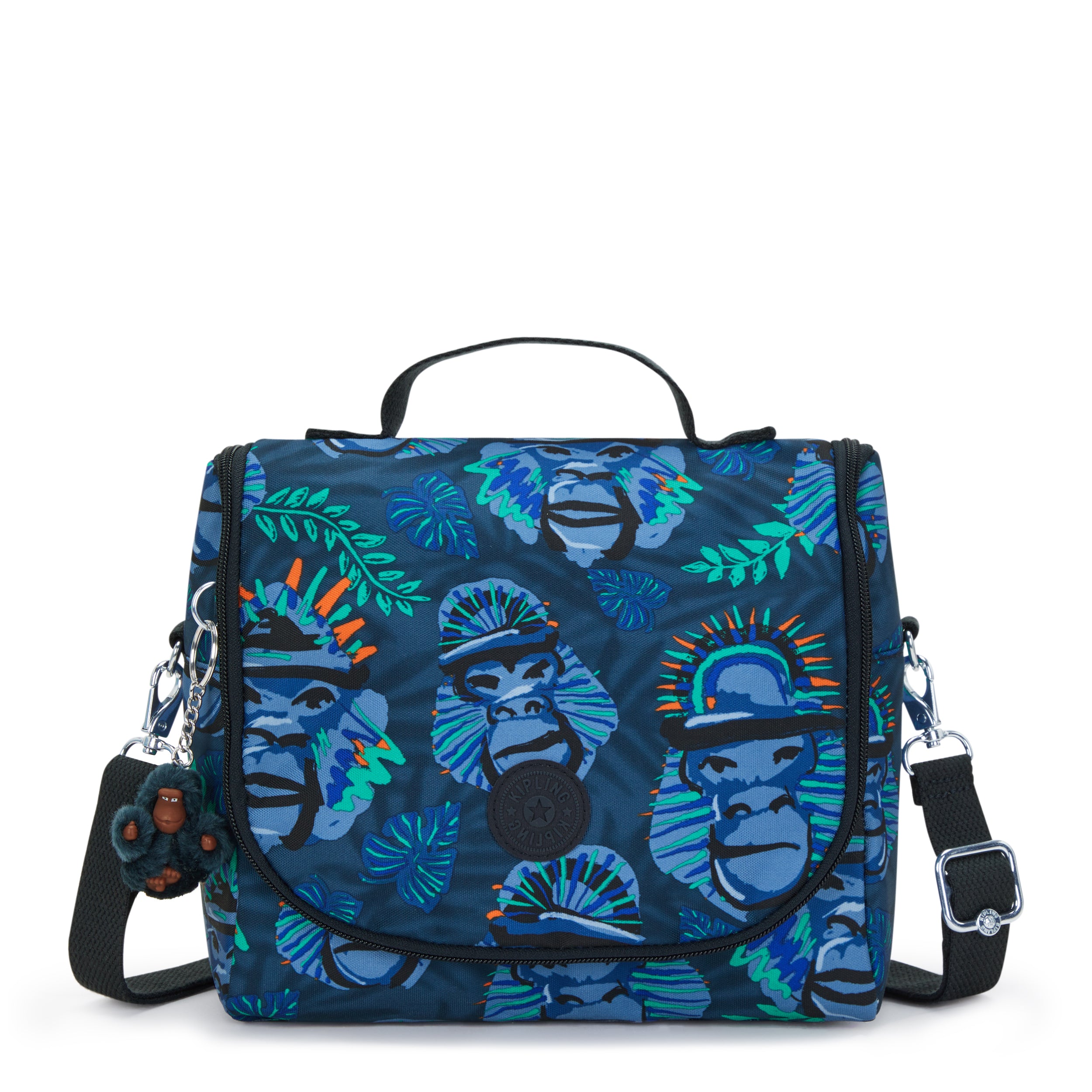 KIPLING-New Kichirou-Large lunchbox (with trolley sleeve)-Blue Monkey Fun-I5749-8HJ