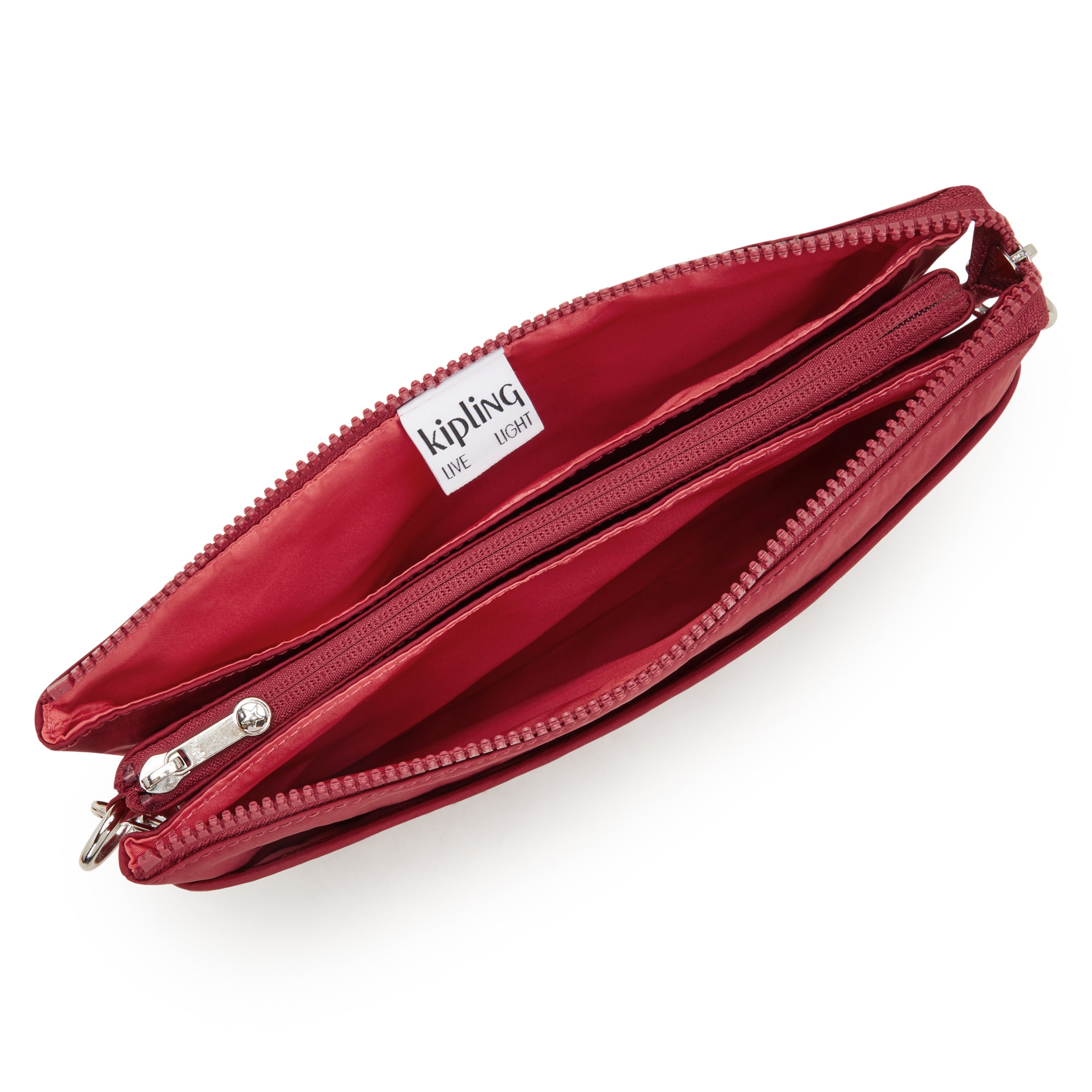 Kipling Riri L Red Red Wine Medium Crossbody Bag I6679-6SE