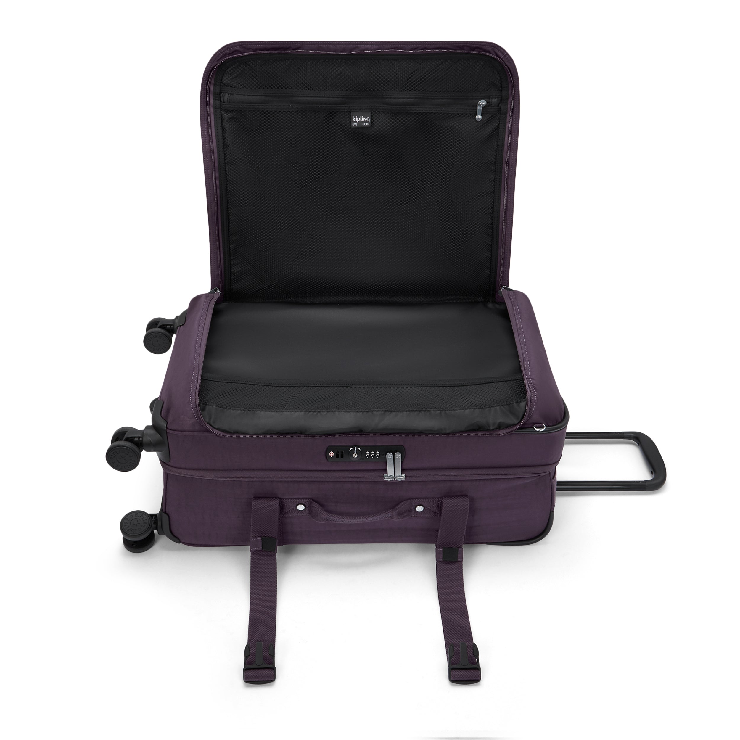 Kipling Spontaneous M Ultimate Plum Medium Wheeled Luggage I6918-67U