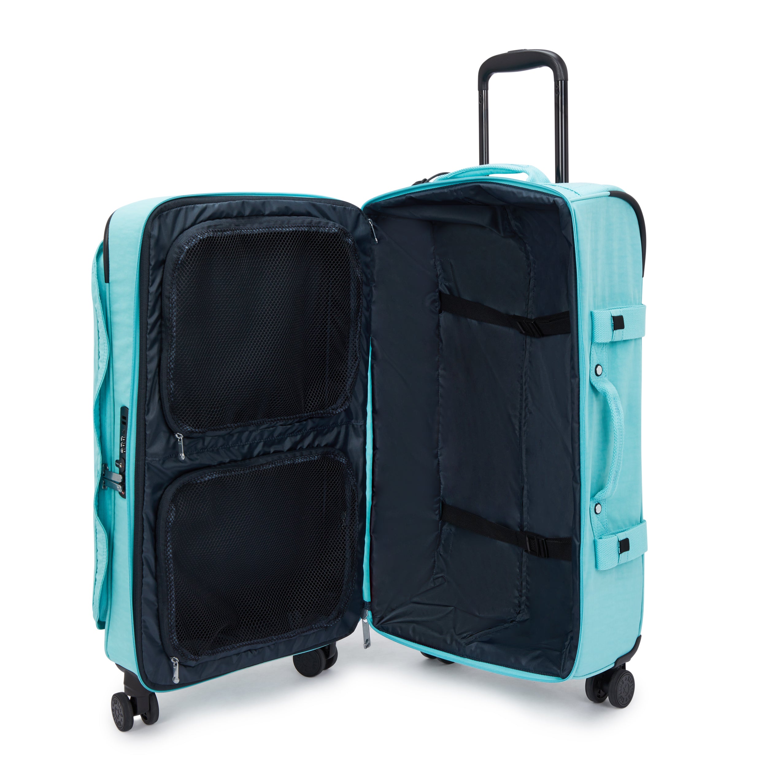 Kipling Spontaneous M Deepest Aqua Medium Wheeled Luggage C2I6918-T6E