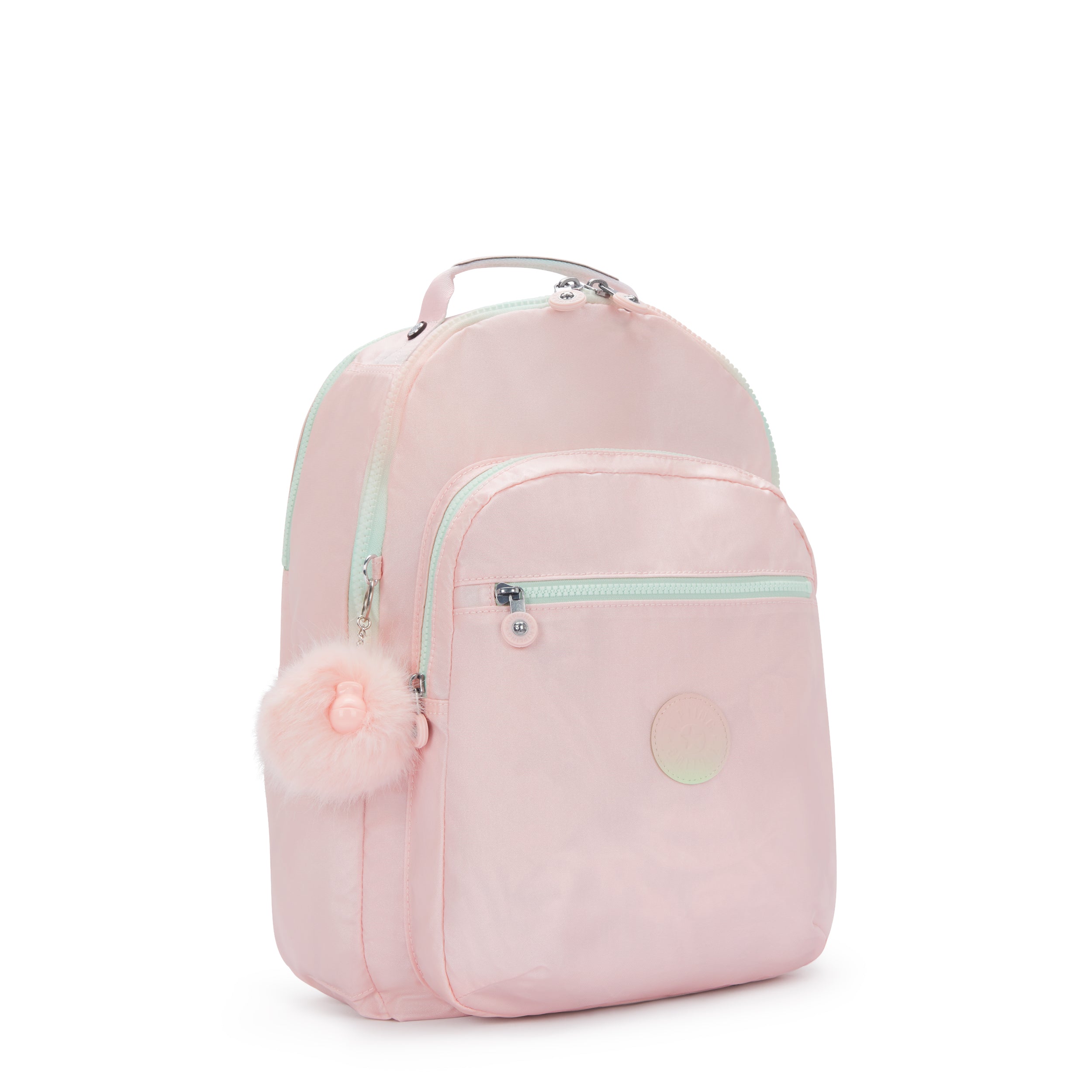 Kipling Seoul Lap Blush Metallic Large Backpack C2I7135-E7L