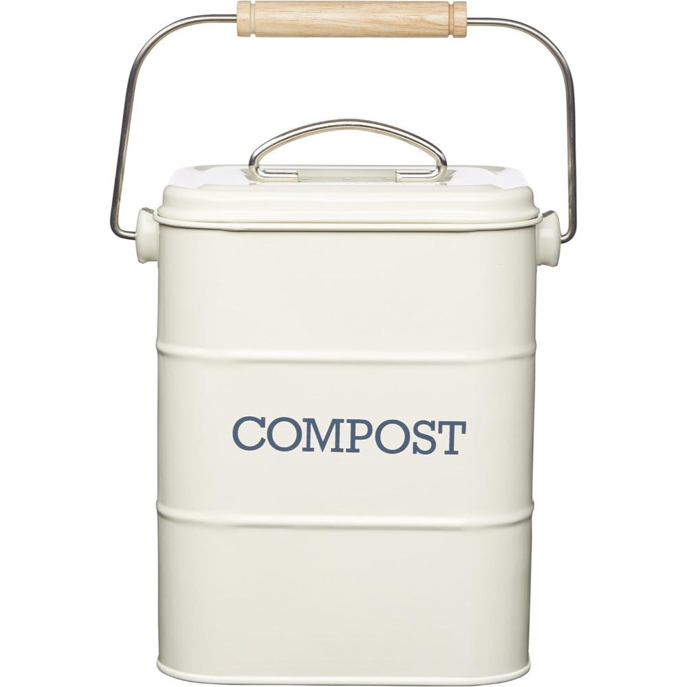 LN COMPOST BIN 3 LITRE STEEL CREAM