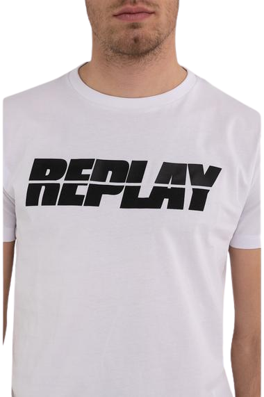 Jersey T-Shirt With Lettering Print