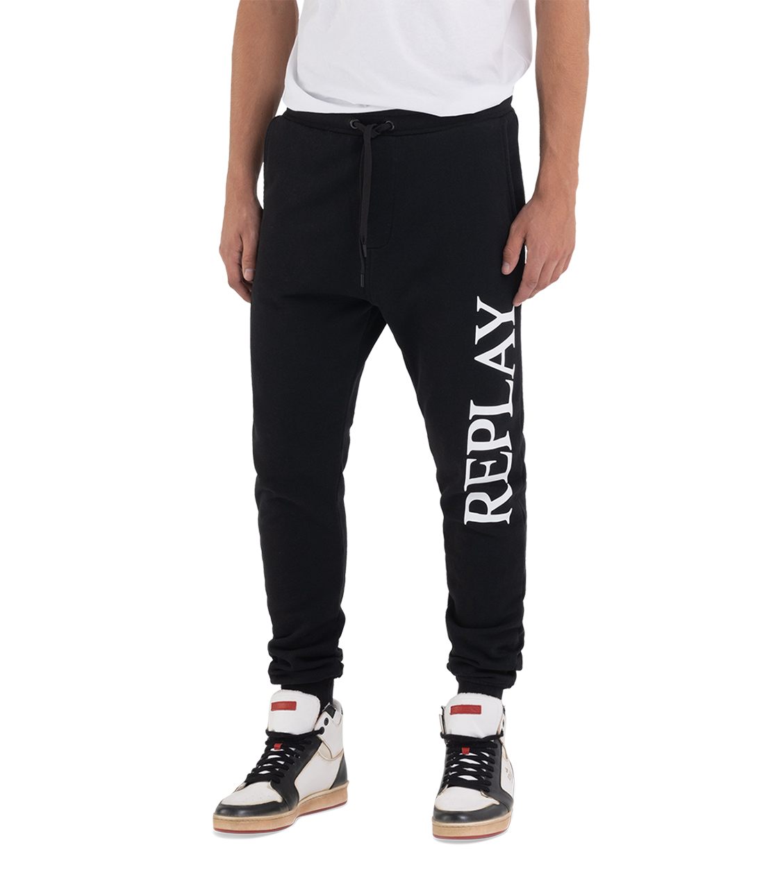 Fleece Jogger Trousers With Archive Logo