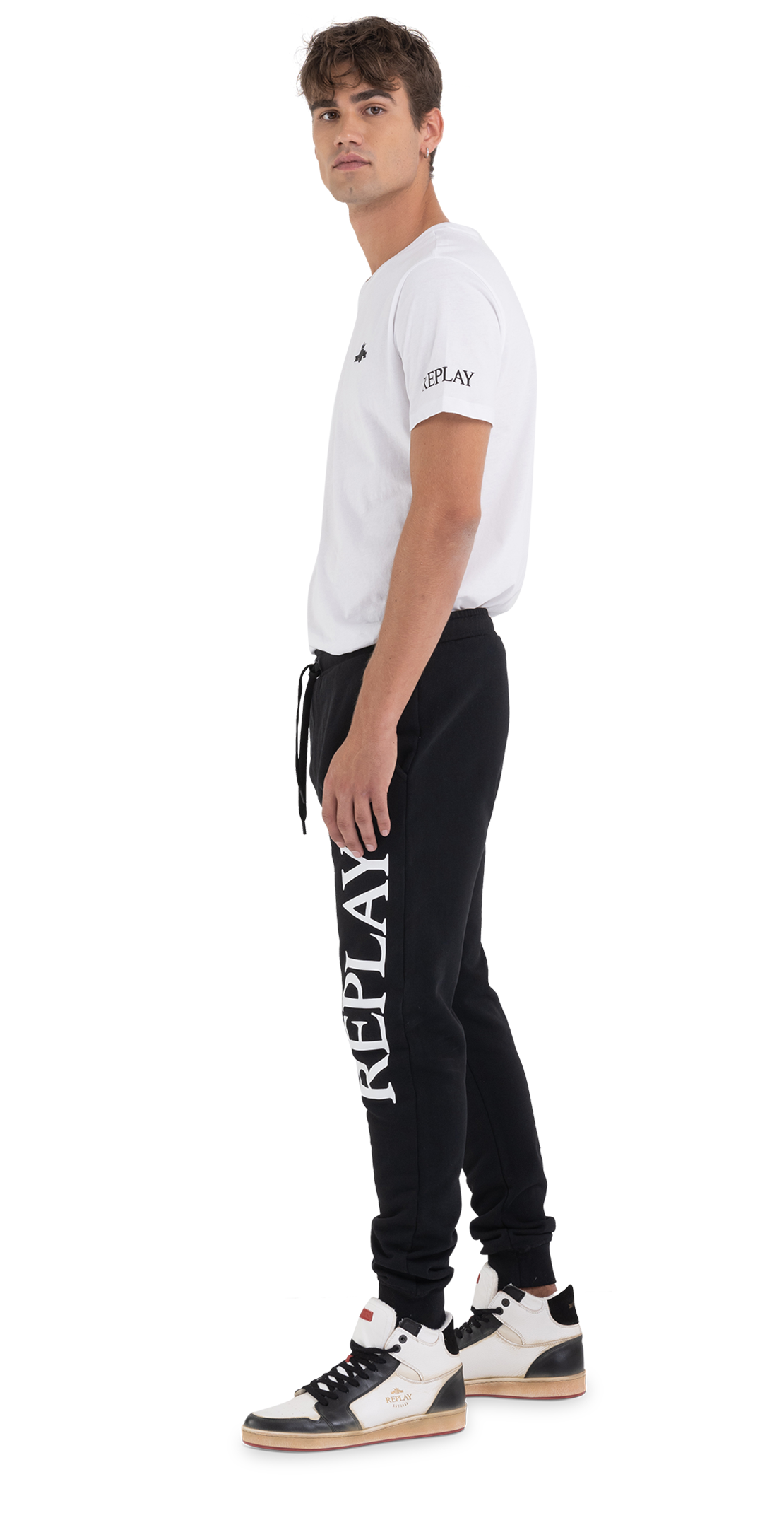 Fleece Jogger Trousers With Archive Logo