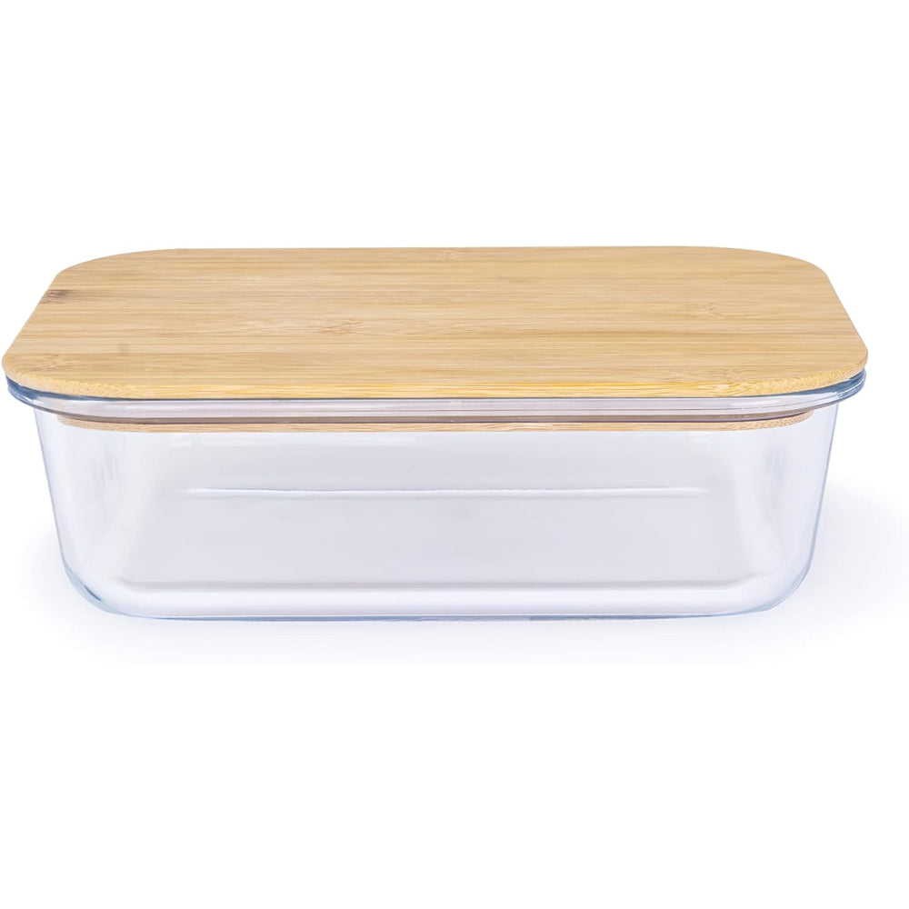 Glass Foodsaver W/Bamboo Lid 1500Ml