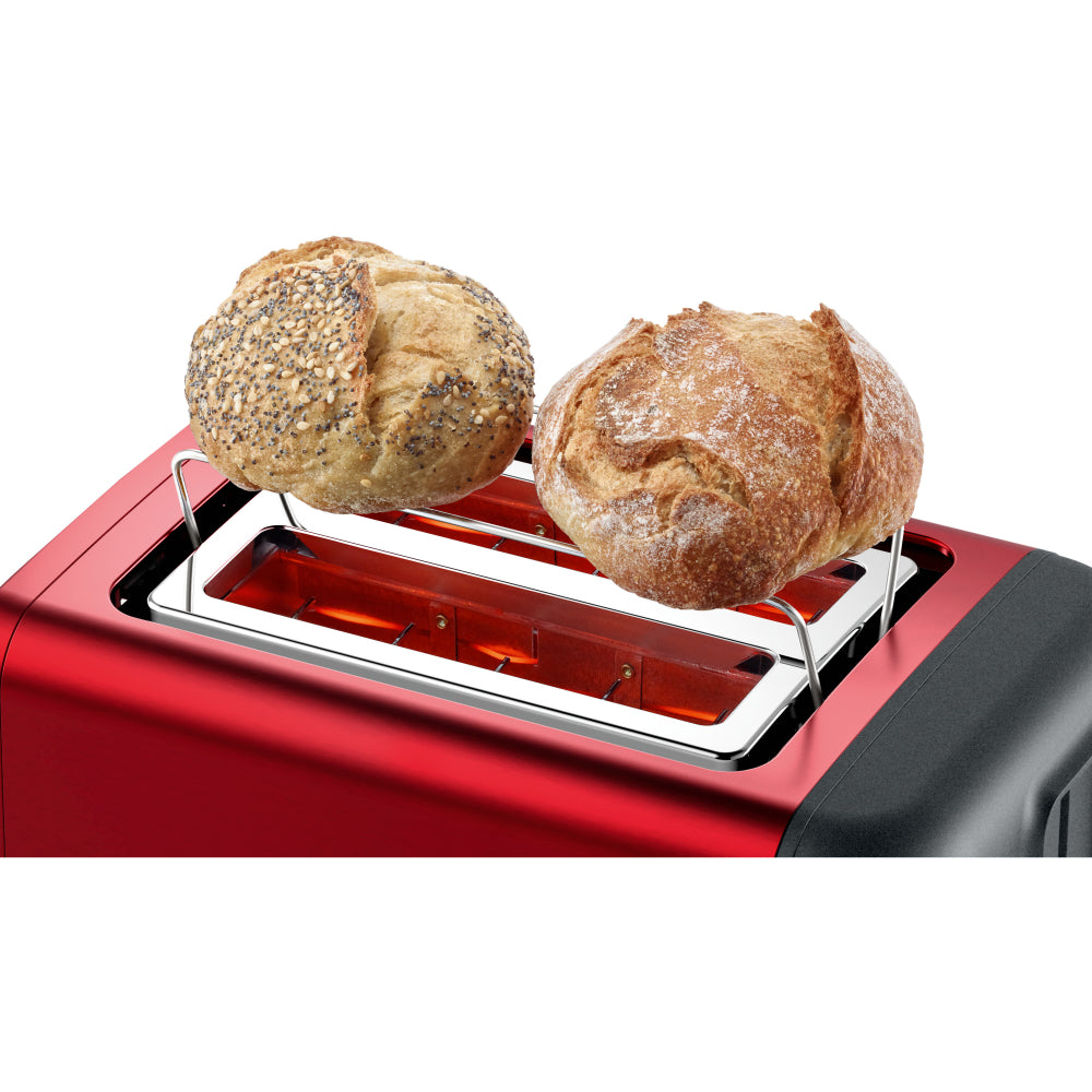 Bosch DesignLine Compact Toaster TAT3P424GB 970W Red