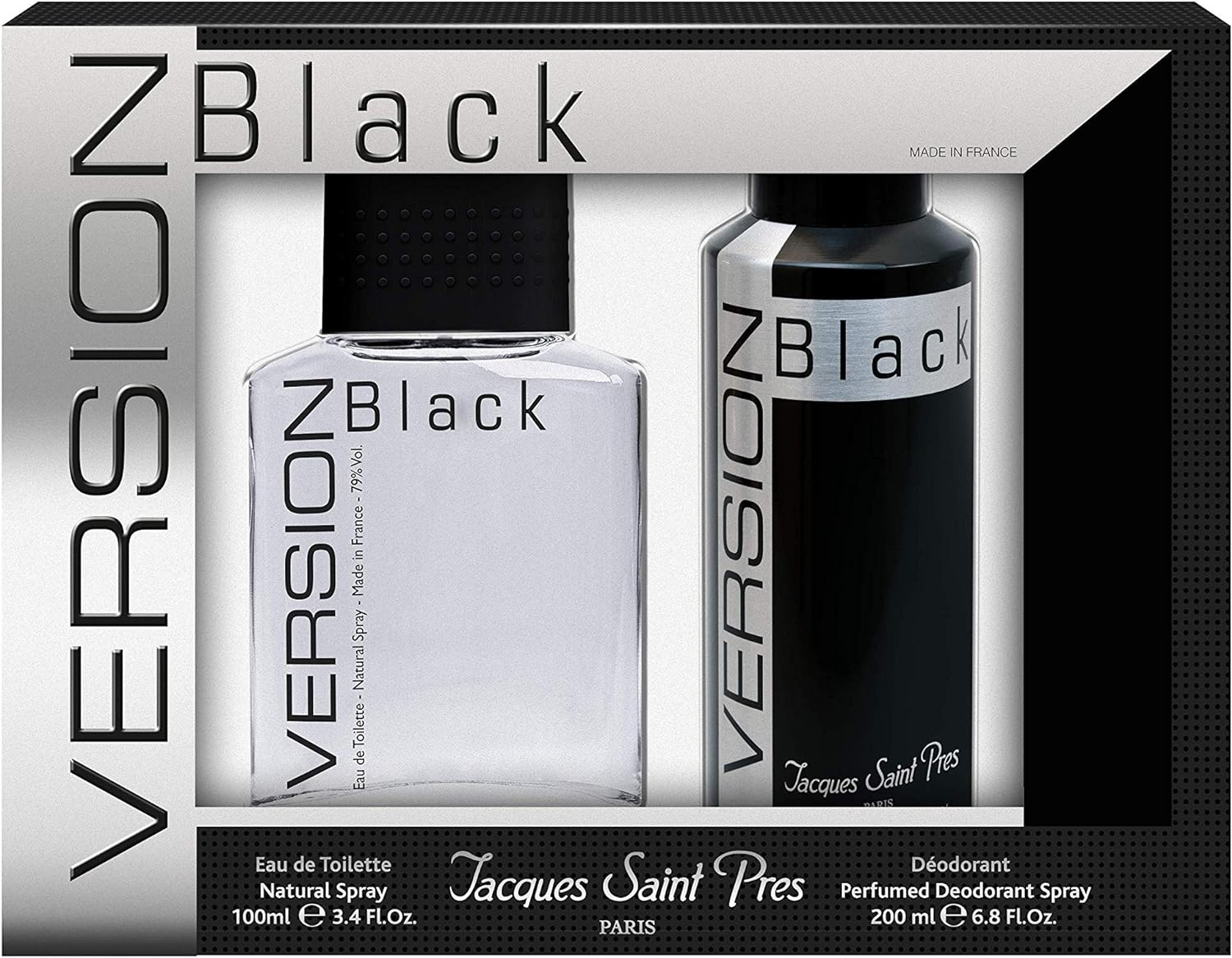 VERSION BLACK  Coffret (Eau de Toilette 100 ml + Deodorant 200 ml) 