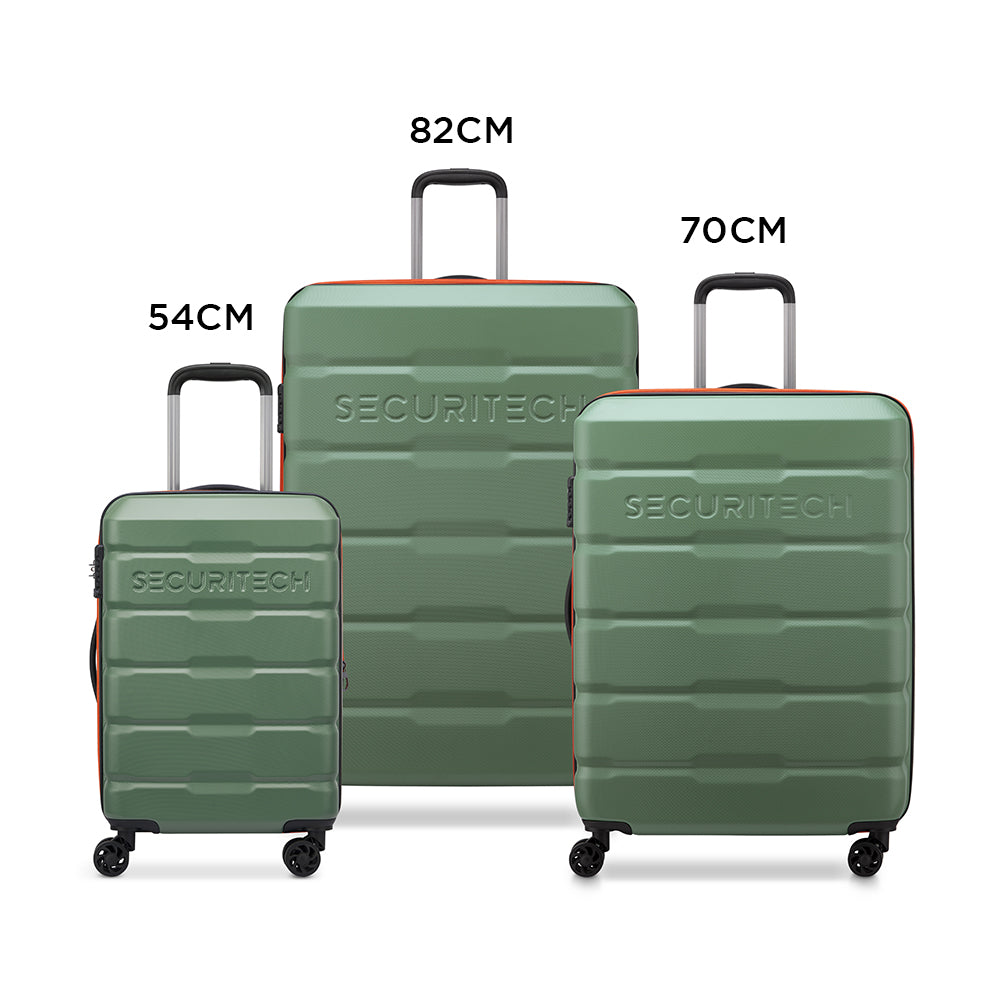 Delsey Citadel 3 Piece Set Expandable Luggage Trolley 54+70+82cm