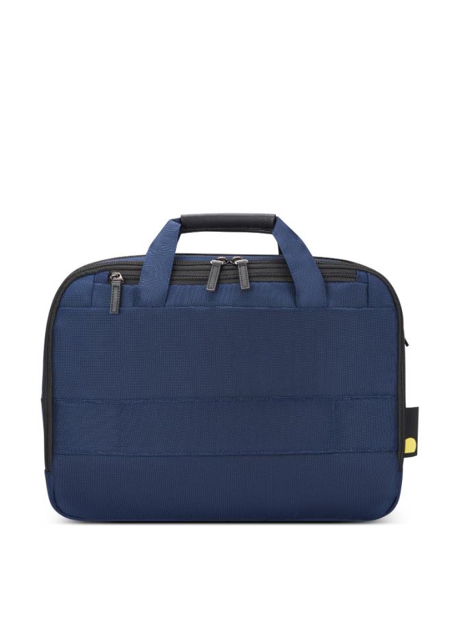 Delsey Wagram 2 Comparment Satchel Briefcase 15.6 Inch Navy Blue - 00119916102