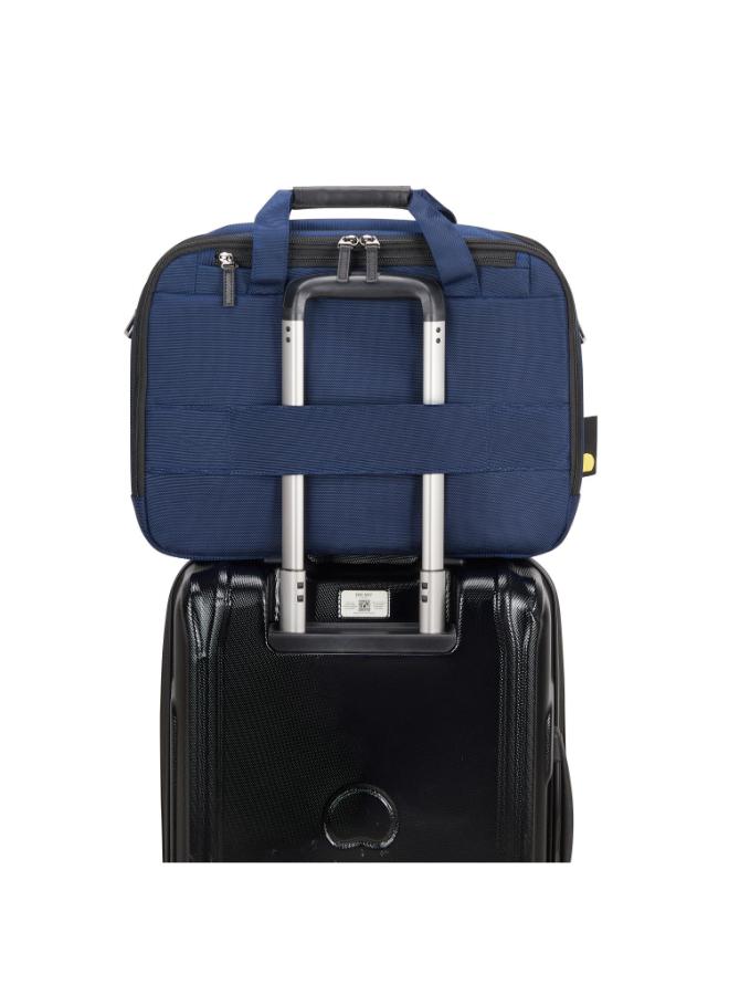 Delsey Wagram 2 Comparment Satchel Briefcase 15.6 Inch Navy Blue - 00119916102